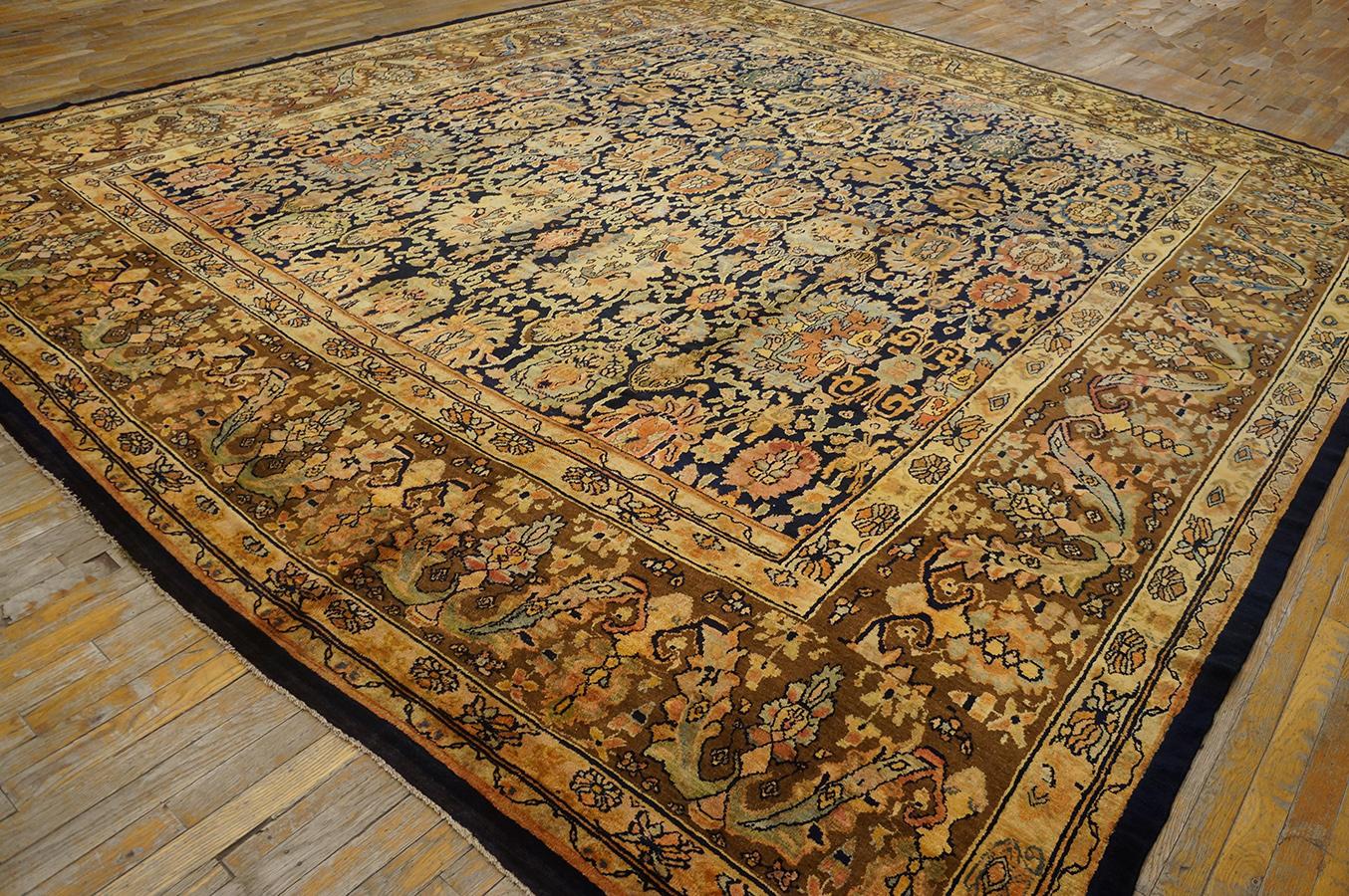 Antique Persian Bibikabad rug, size: 12' 4'' x 14' 2''.