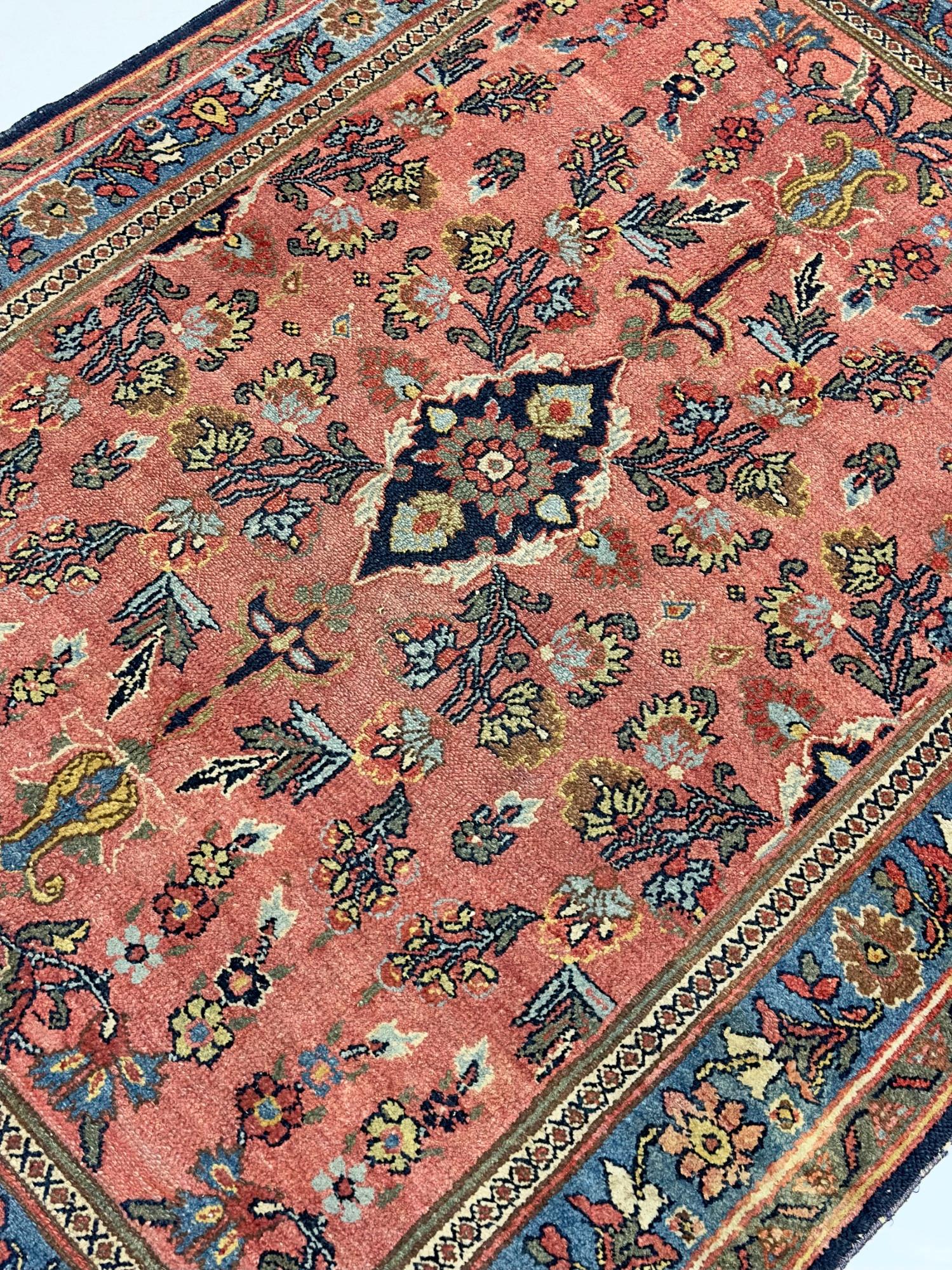 Wool Antique Persian Bibikabad Rug 4'6
