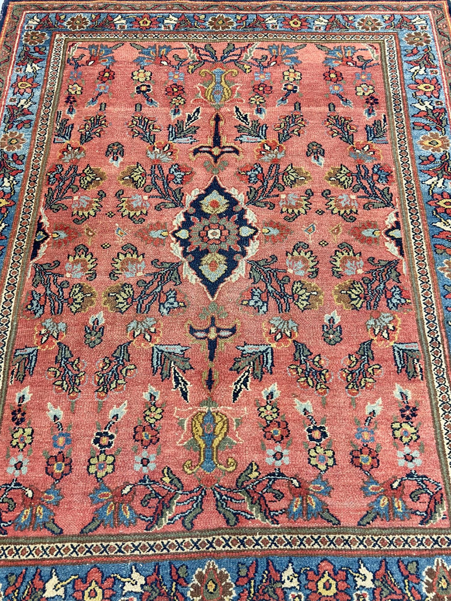 Antique Persian Bibikabad Rug 4'6