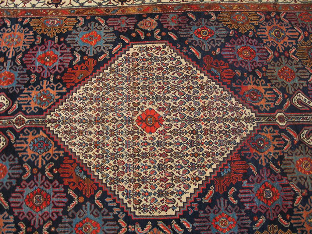 Early 20th Century 1920s Persian Bibikabad Carpet ( 7'6