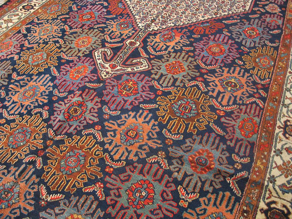 Wool 1920s Persian Bibikabad Carpet ( 7'6