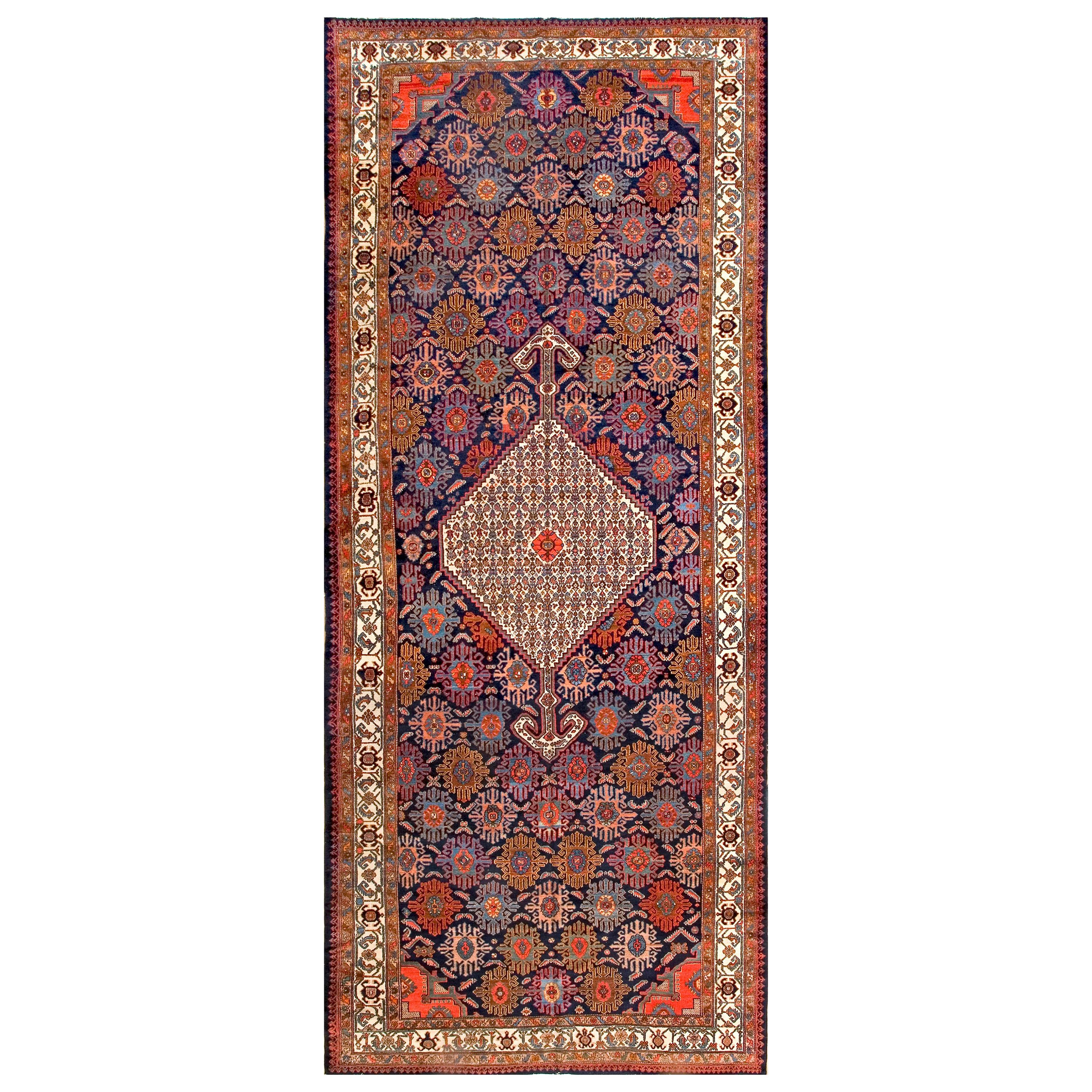 1920s Persian Bibikabad Carpet ( 7'6" x 17'4" - 228 x 528 ) For Sale