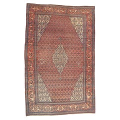 Antique Persian Bibikabad Rug, Relaxed Refinement Meets Rustic Sensibility