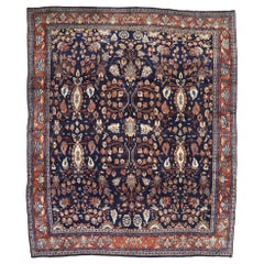 Antique Persian Bibikabad Rug with Old World French Chateau Style