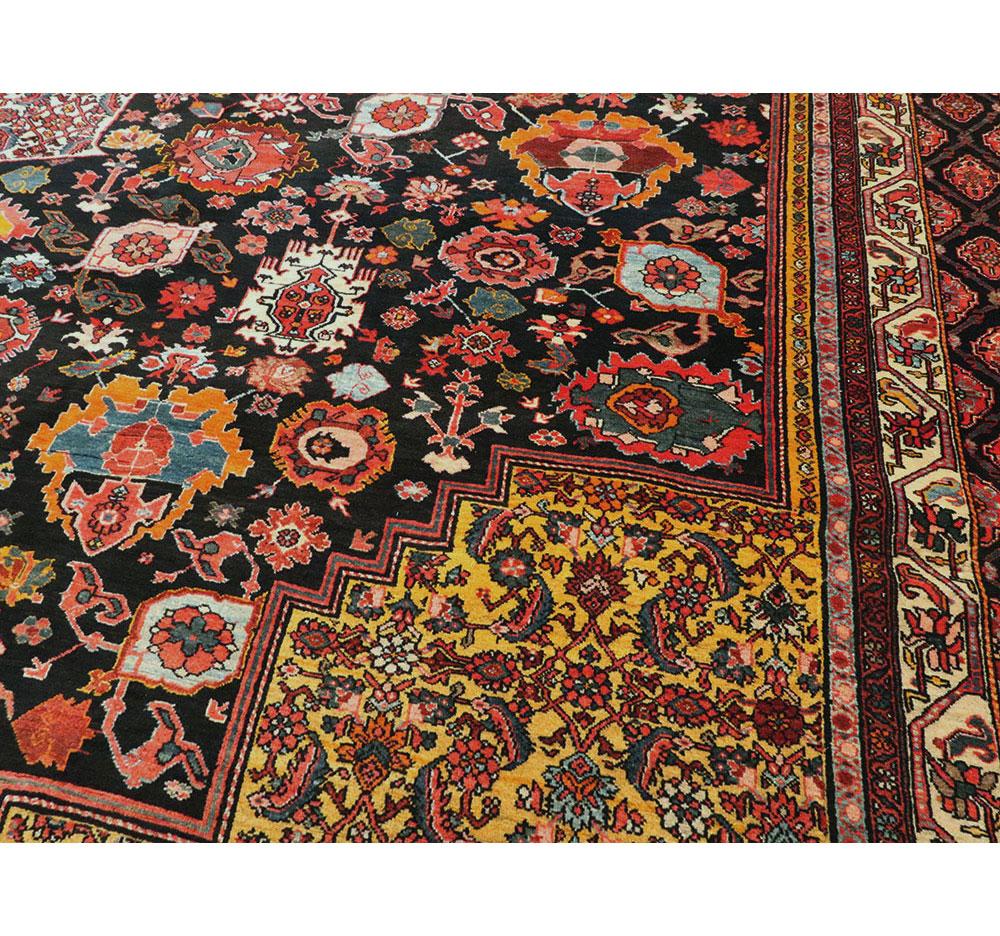 Antique Persian Bidjar Oversize Rug 1