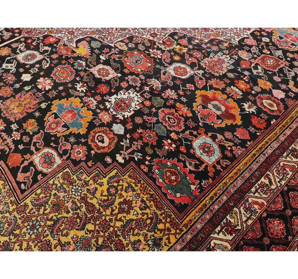 Antique Persian Bidjar Oversize Rug 2