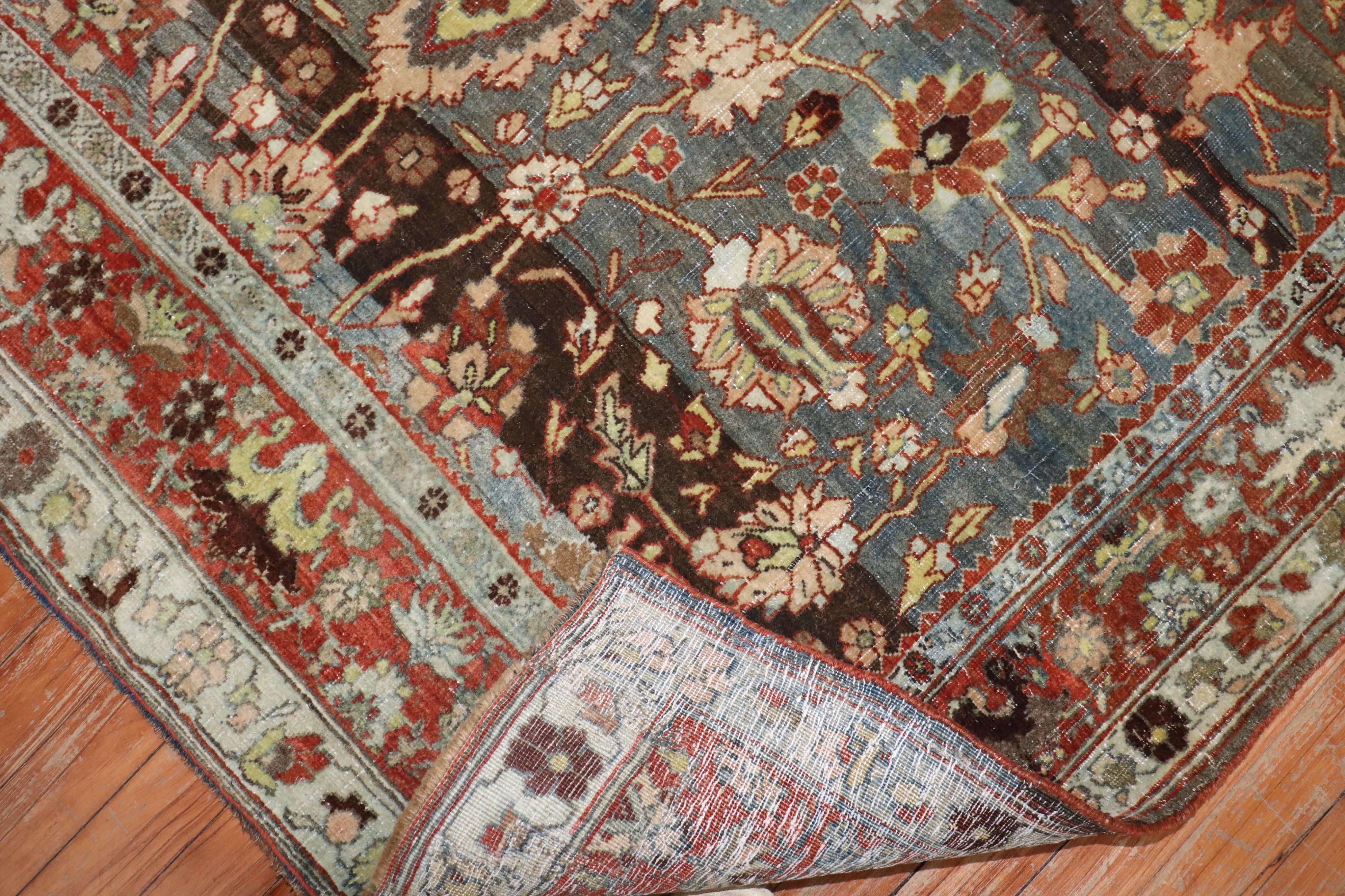 Early 20th-century Persian bidjar Large accent-size rug 

Measures: 4'9'' x 6'11''.

