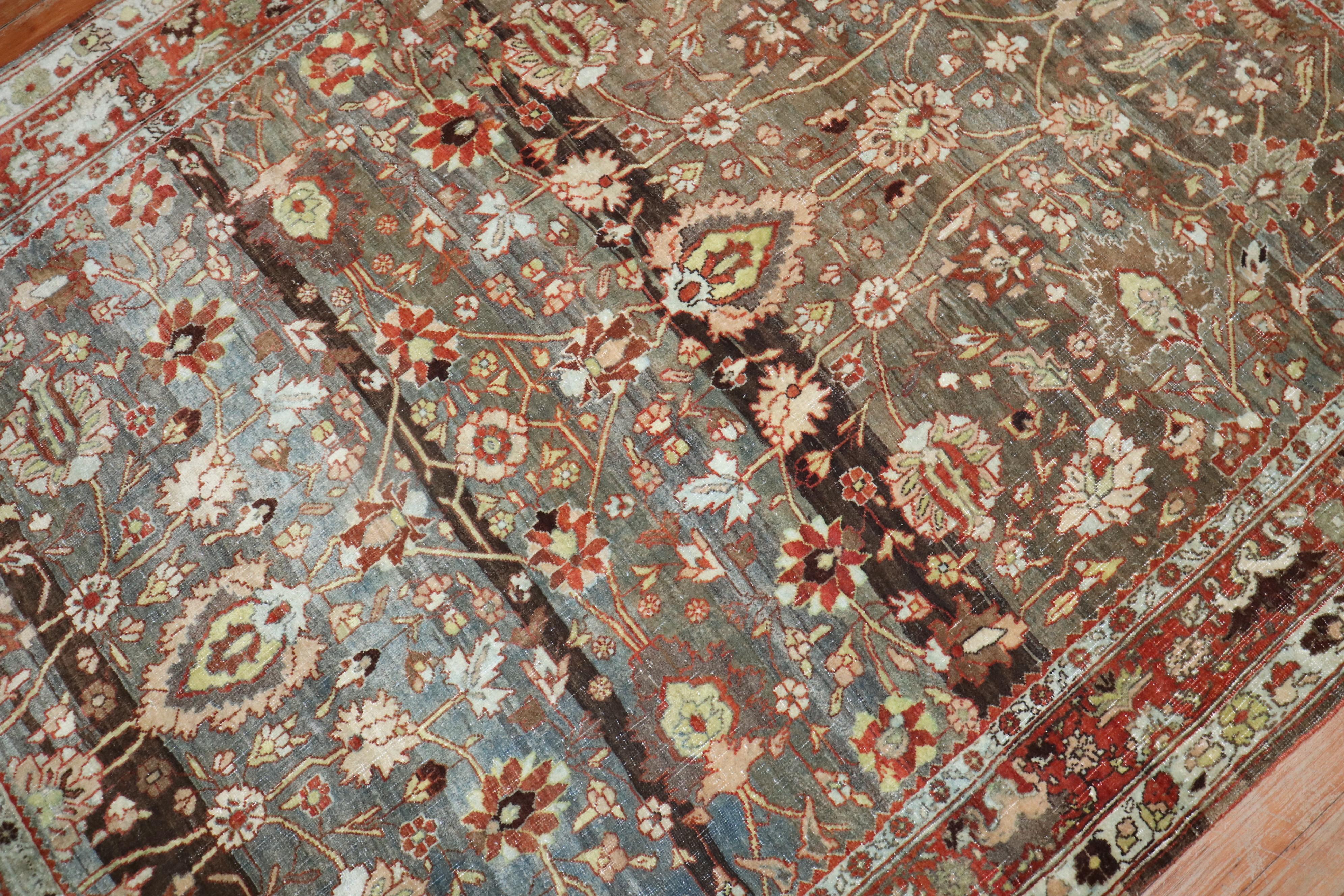 Tappeto d'accento Zabihi Collection Antique Persian Bidjar in vendita 1