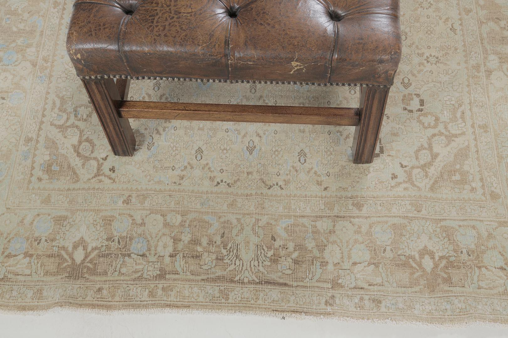 Antiker persischer Bidjar von Mehraban Teppiche (Persisch) im Angebot
