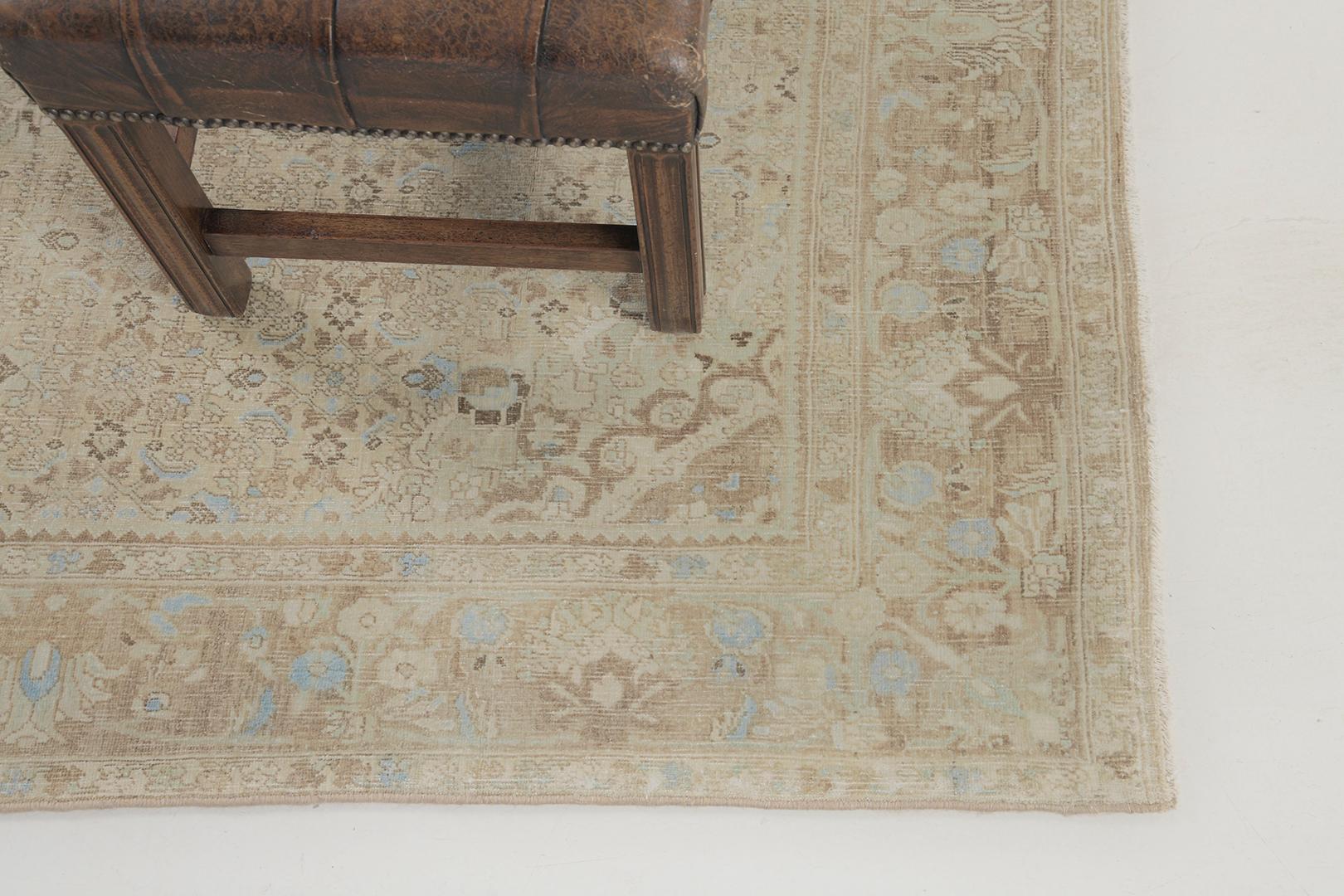 Antiker persischer Bidjar von Mehraban Teppiche (Handgeknüpft) im Angebot