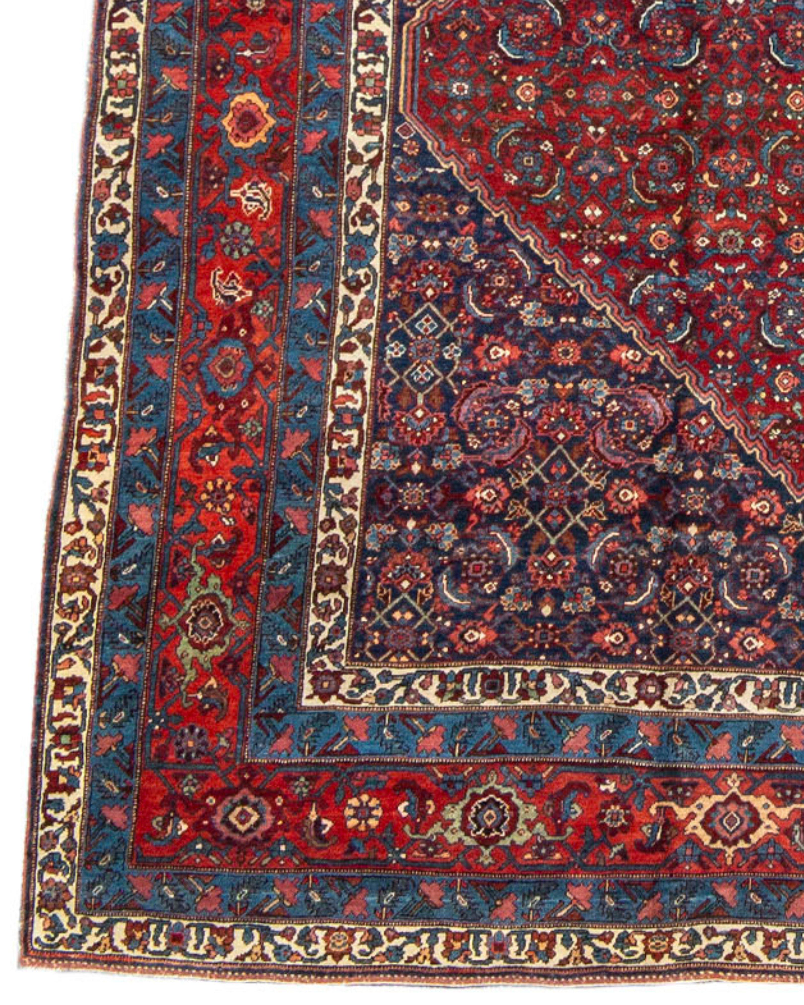 Antique Persian Bidjar Carpet, Late 19th Century In Excellent Condition For Sale In San Francisco, CA