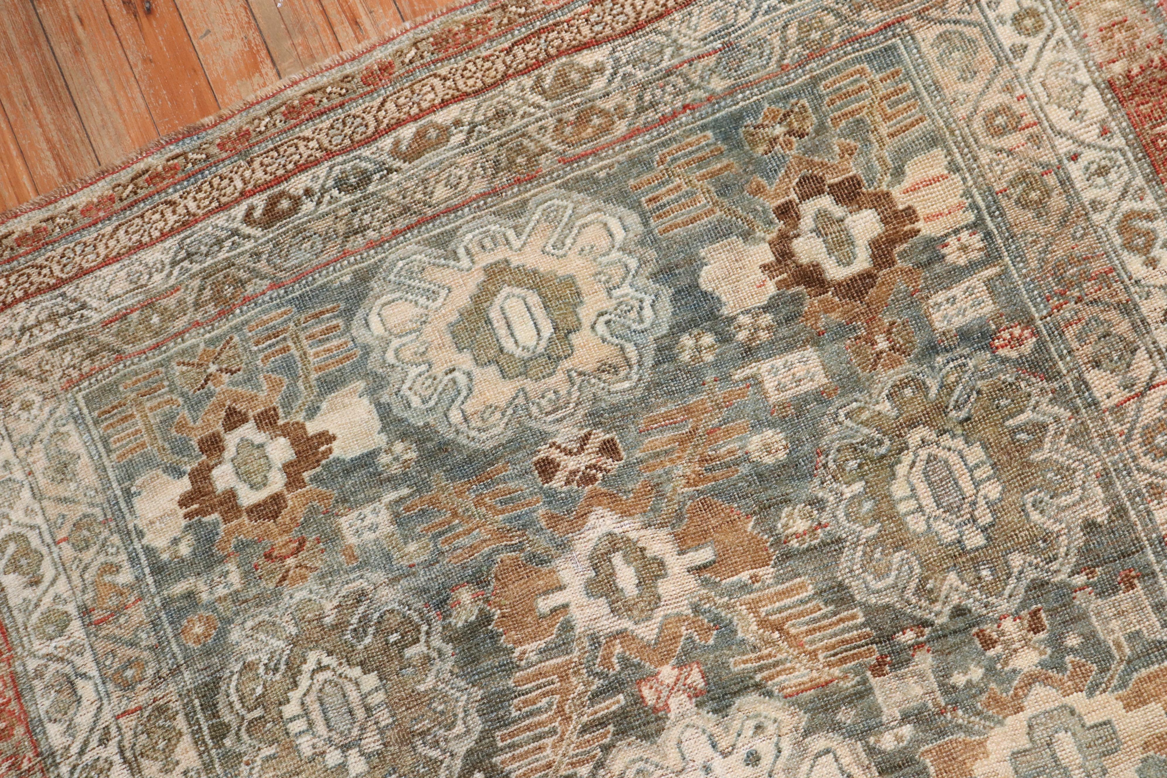 Bidjar persan ancien vert de la collection Zabihi en vente 2