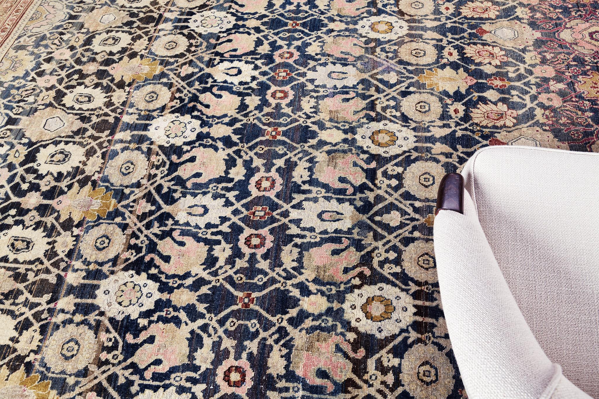 Early 20th Century Antique Persian Bidjar For Sale