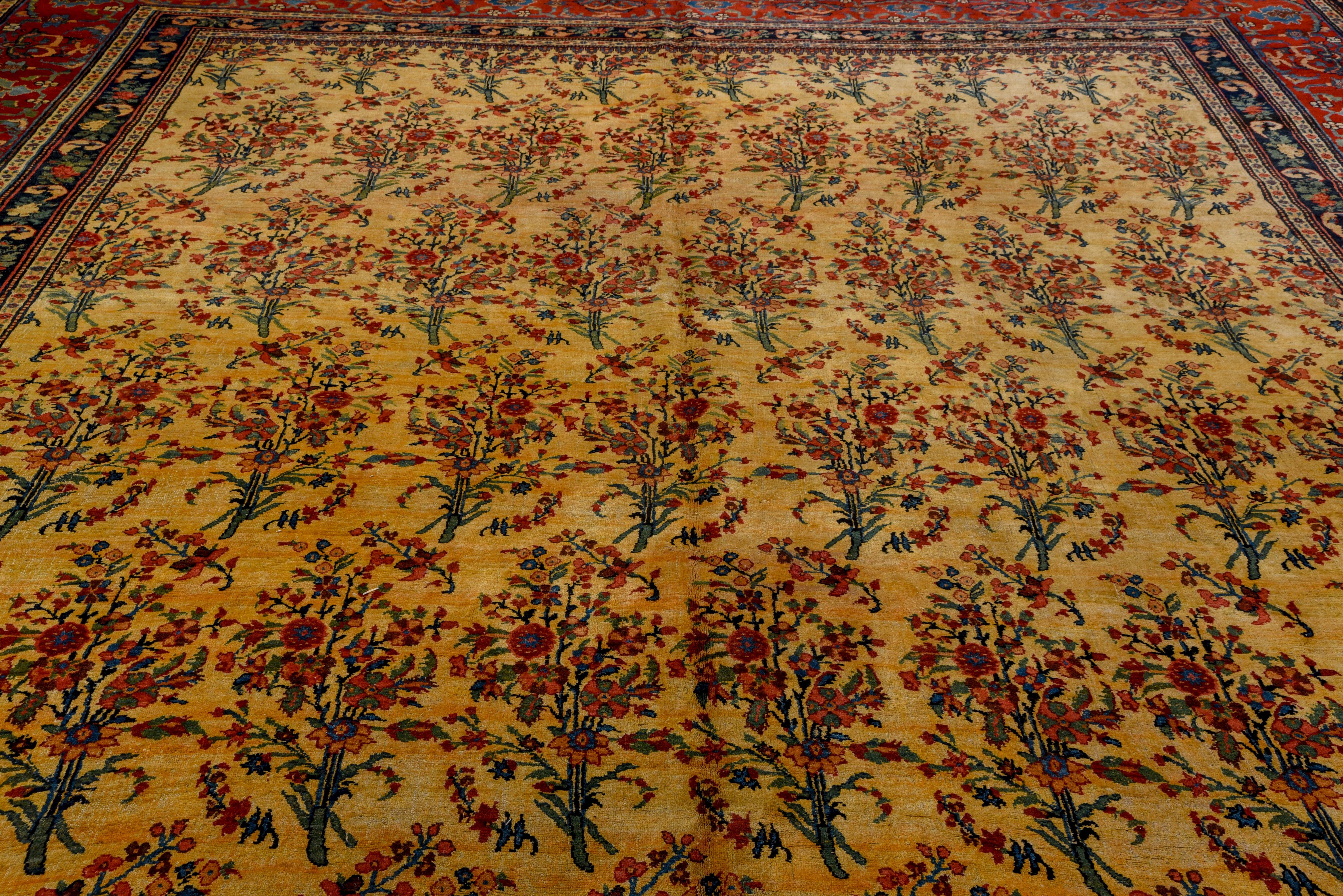 Hand-Knotted Antique Persian Bidjar Gallery Carpet, circa 1900s For Sale