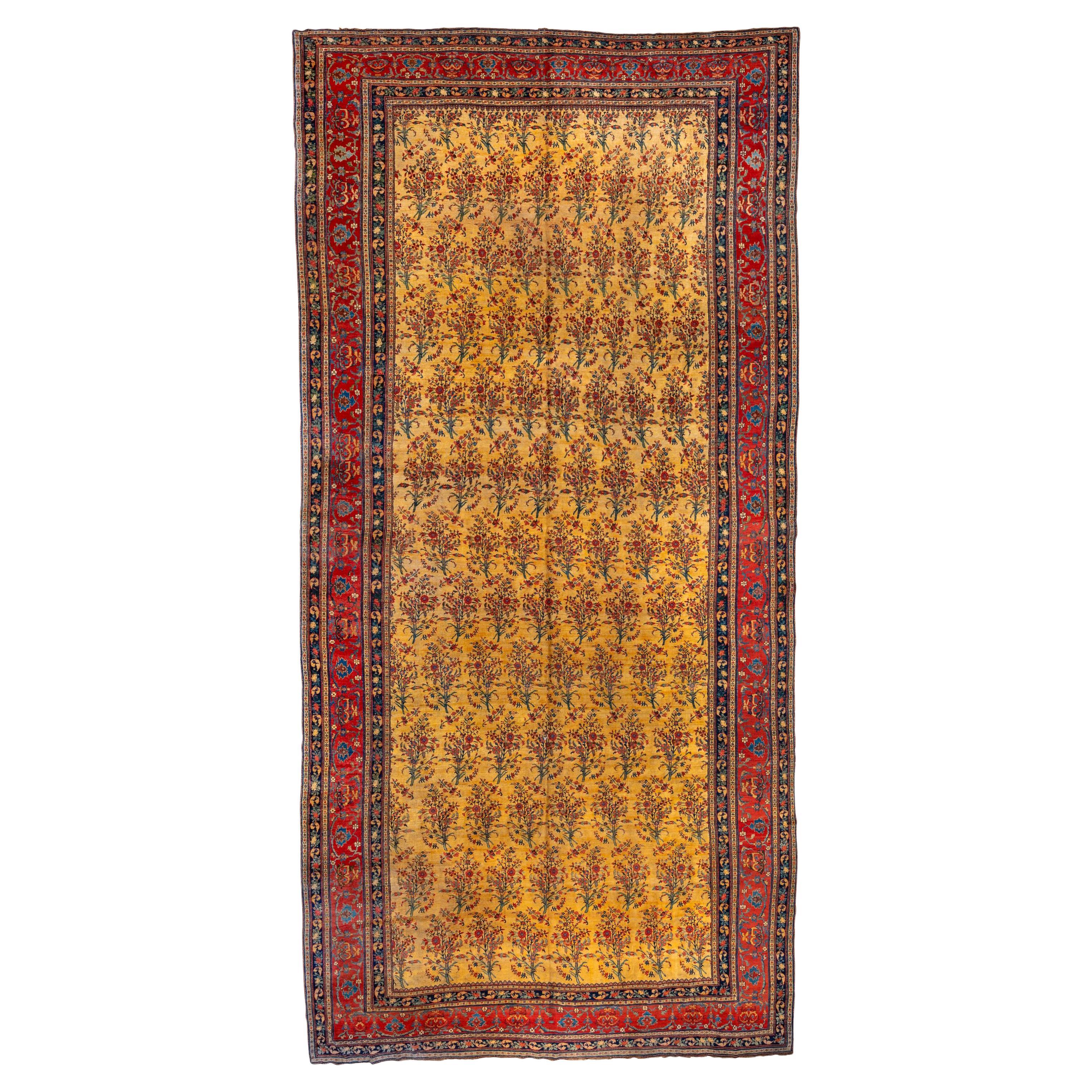 Antique Persian Bidjar Gallery Carpet, circa 1900s For Sale