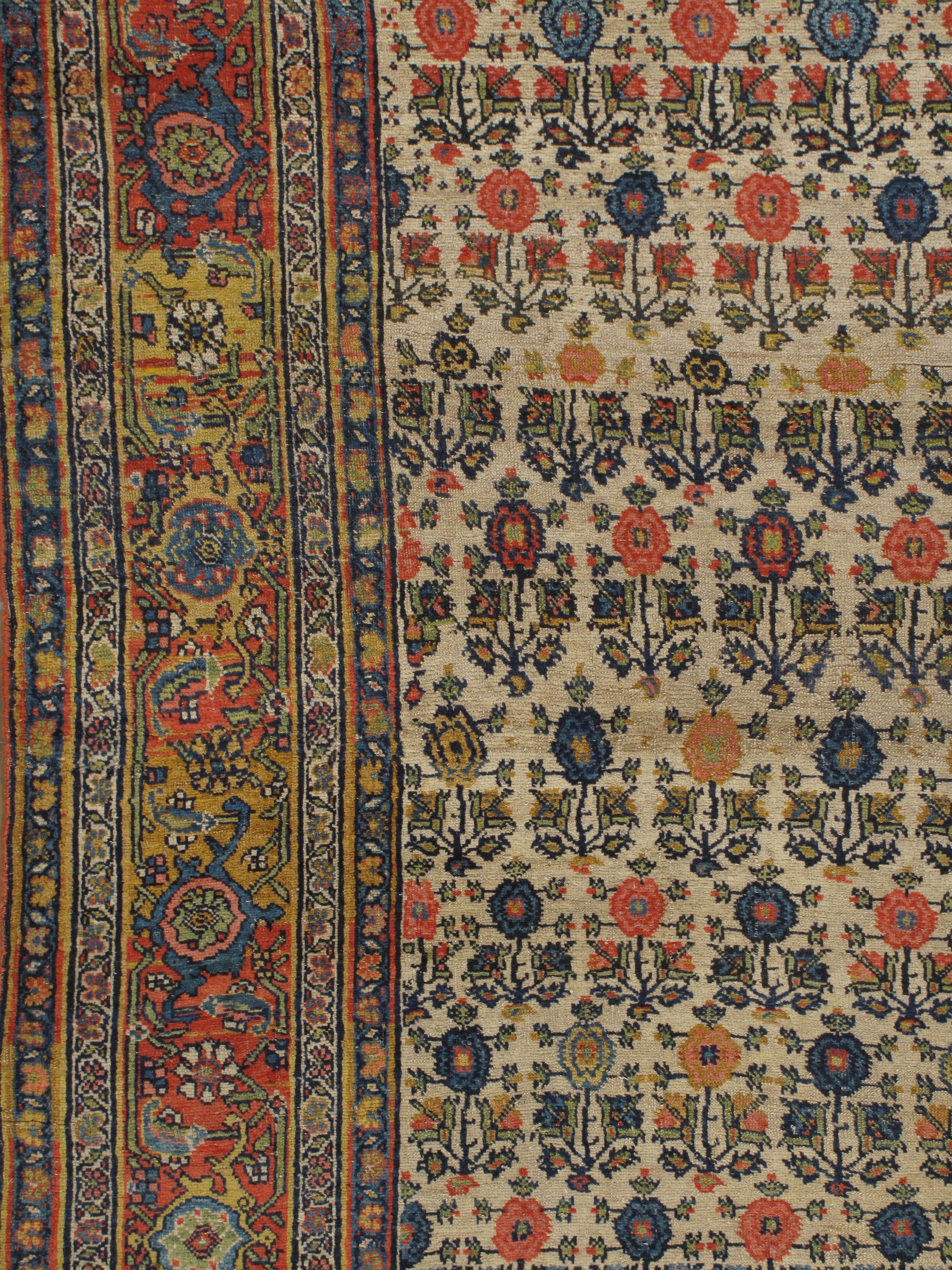 Antique Persian Bidjar Gallery, Runner  6'6x13'8 In Good Condition For Sale In New York, NY