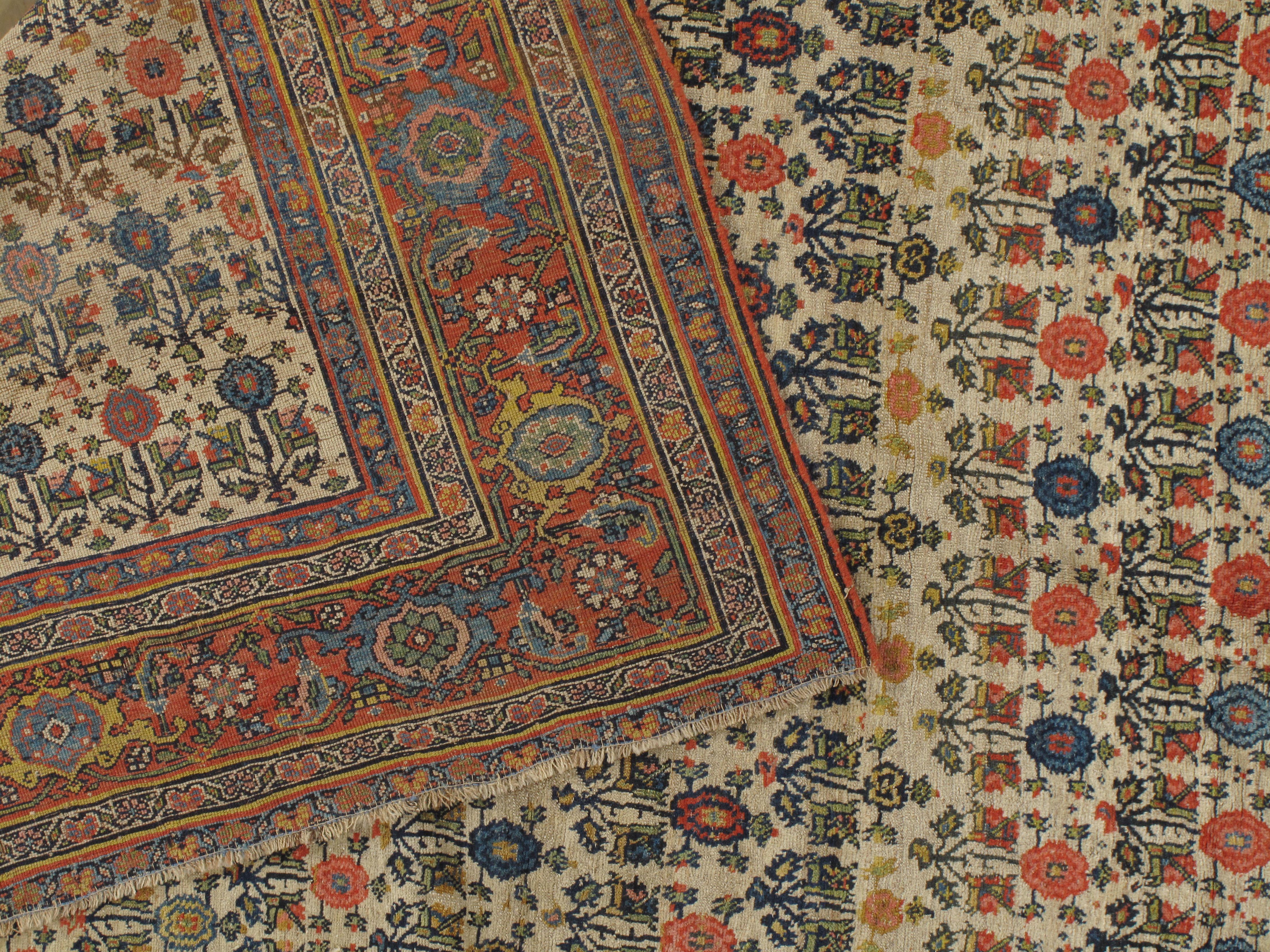 19th Century Antique Persian Bidjar Gallery, Runner  6'6x13'8 For Sale
