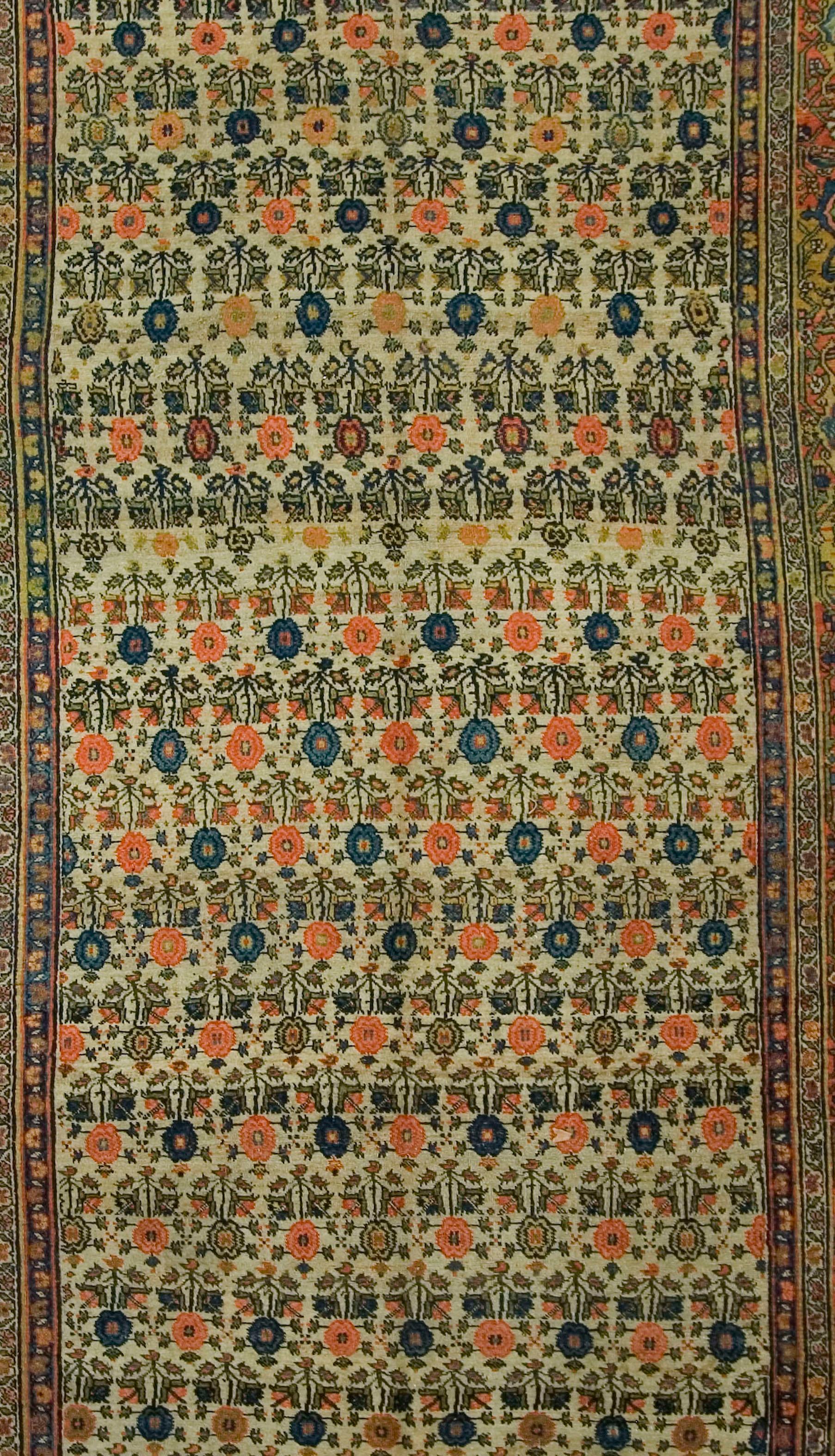 Antique Persian Bidjar Gallery, Runner  6'6x13'8 For Sale 2