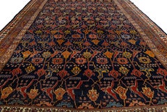 Antique Persian Bidjar "Iron Rug" – Indigo Wool Gallery Carpet 12x18