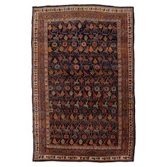 Antique Persian Bidjar "Iron Rug" – Indigo Wool Gallery Carpet 12x18