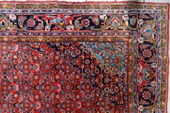 Antique Persian Bidjar "Iron Rug" with Medallion 7.5' x 10.11', 1920 - 1C1210
