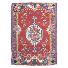 Antique Persian Bidjar Kilim Rug, c. 1900