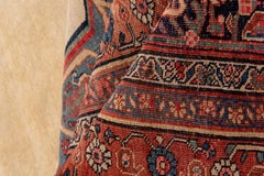 Antique Persian Bidjar Mansion Carpet, Cream Field, circa 1900s