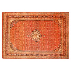 Antiker persischer Bidjar- orientalischer Teppich in Zimmergröße, mit zentralem Medaillon