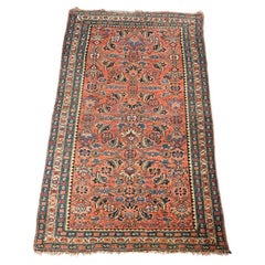 Antique Persian Bidjar Oriental Wool Rug, circa 1920