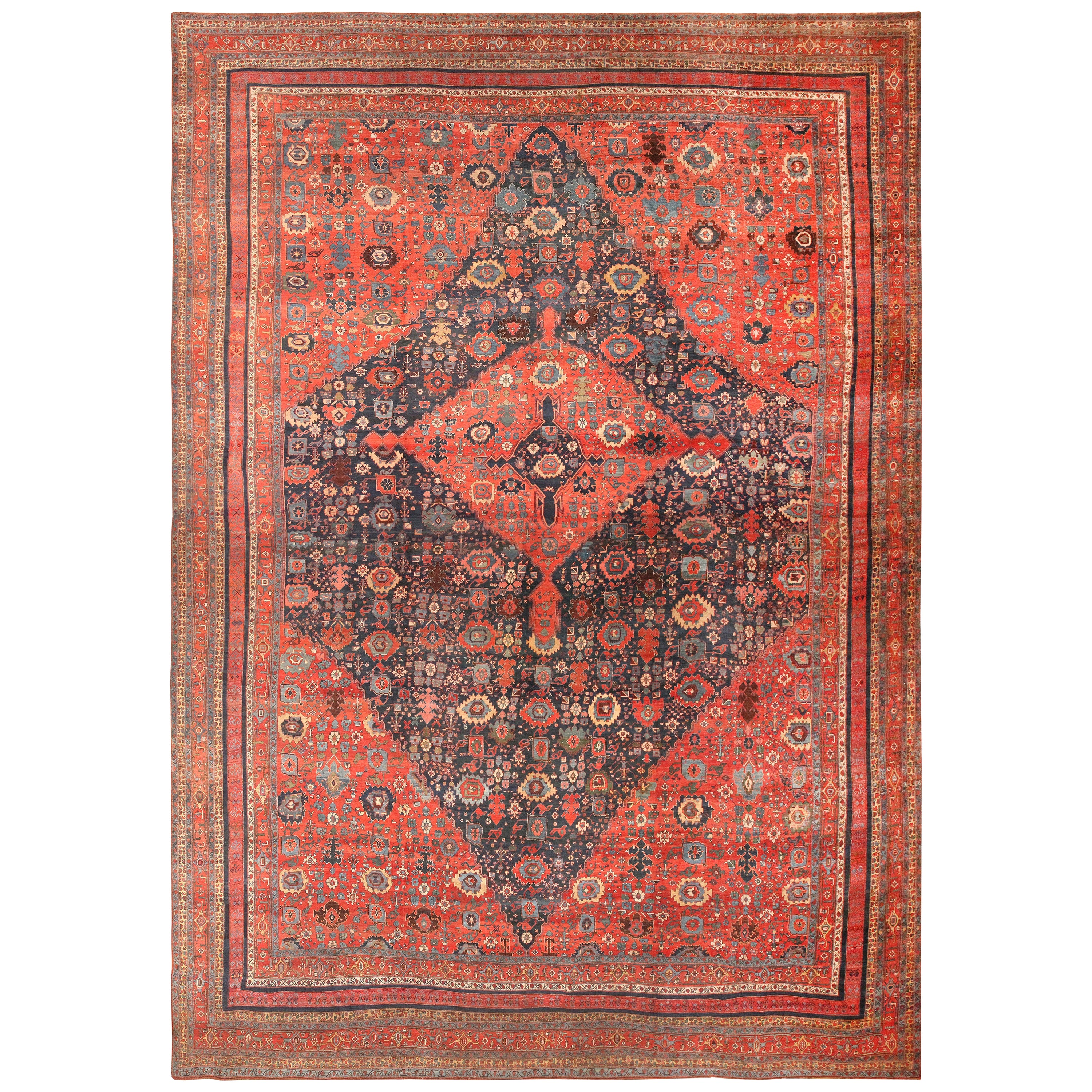 Tappeto antico persiano Bidjar. 19 ft 5 in x 31 ft 3 in