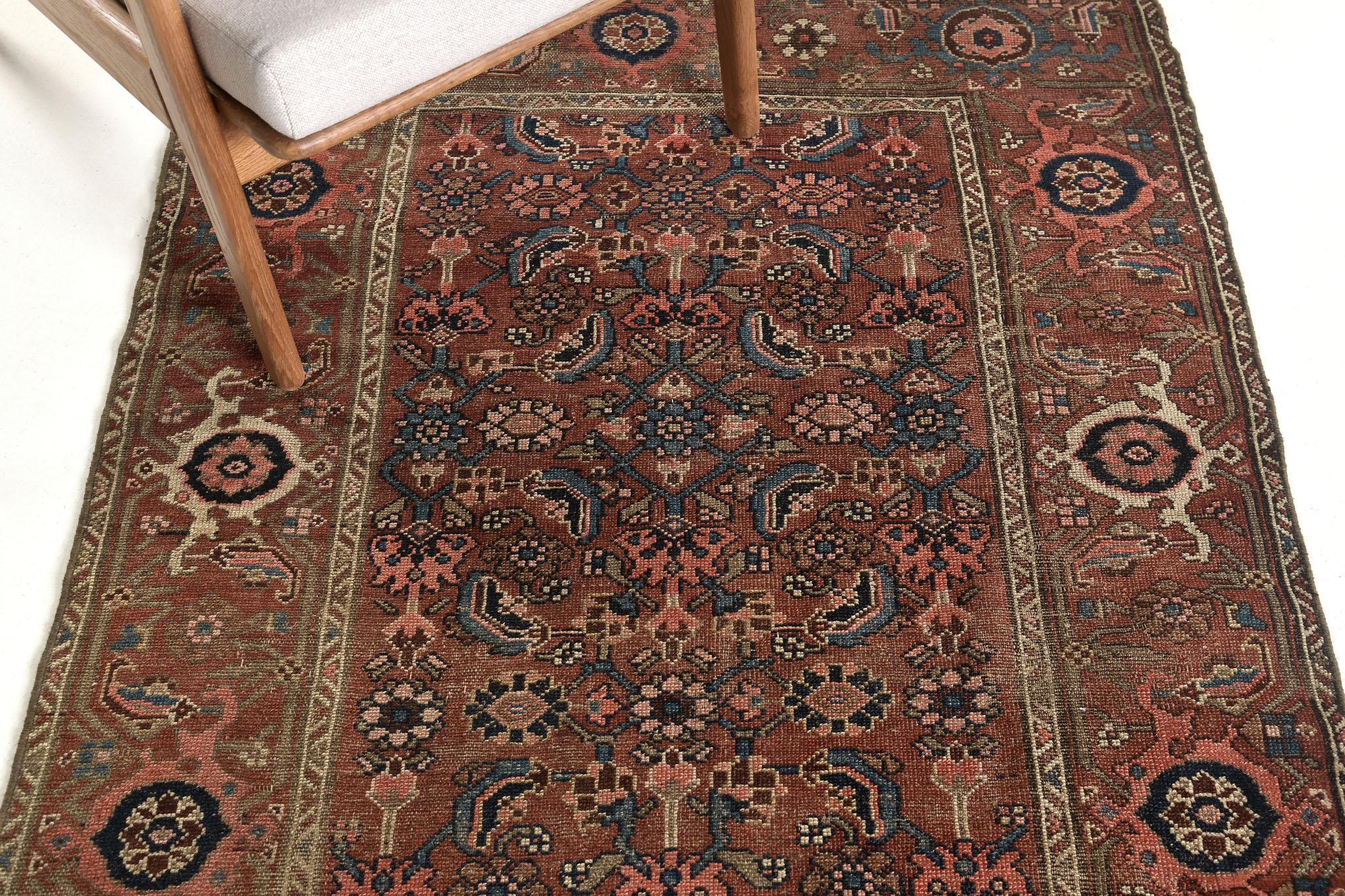 Antiker persischer Bidjar-Teppich 30776 (Persisch) im Angebot