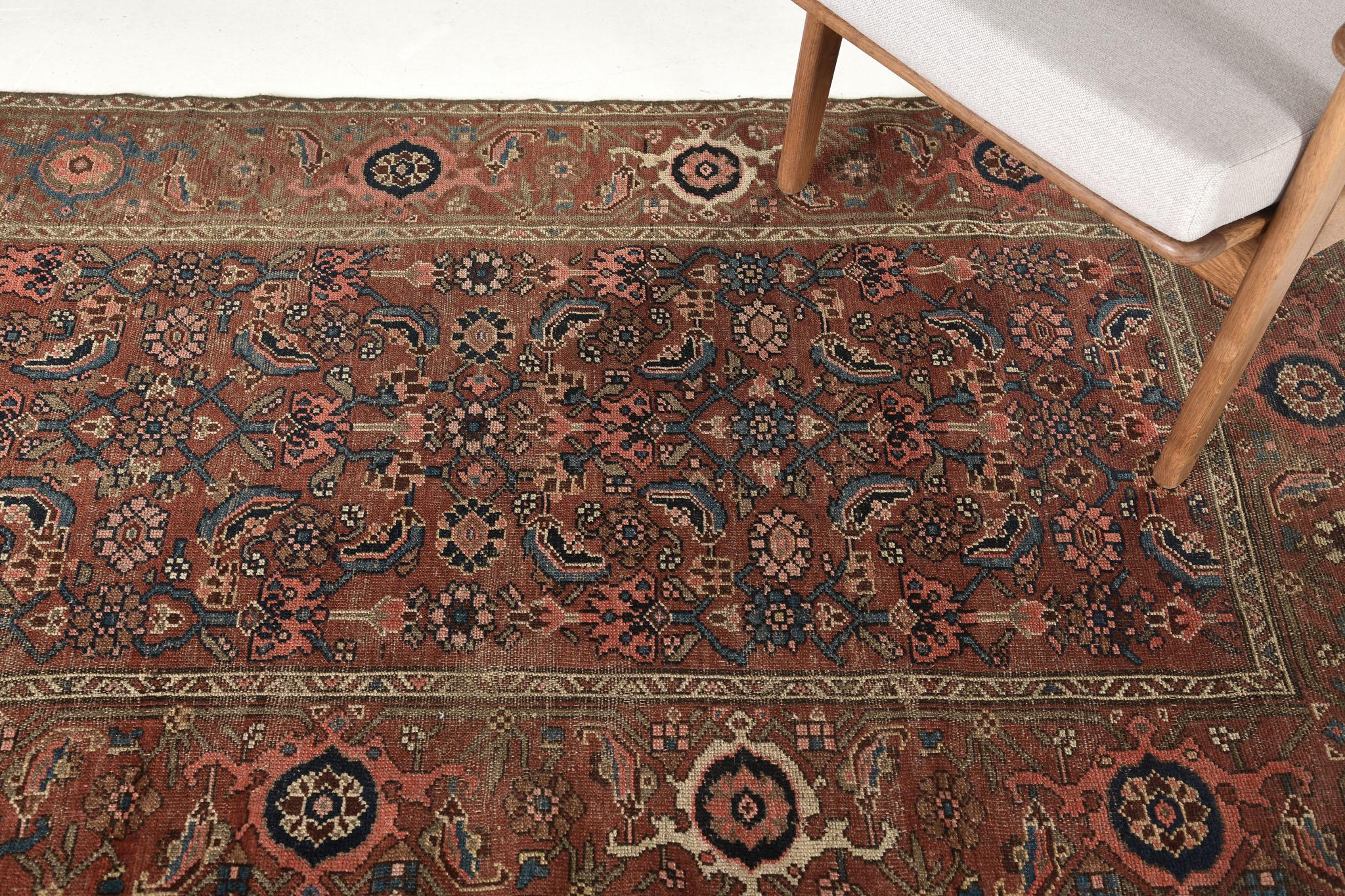 Antiker persischer Bidjar-Teppich 30776 (Frühes 20. Jahrhundert) im Angebot