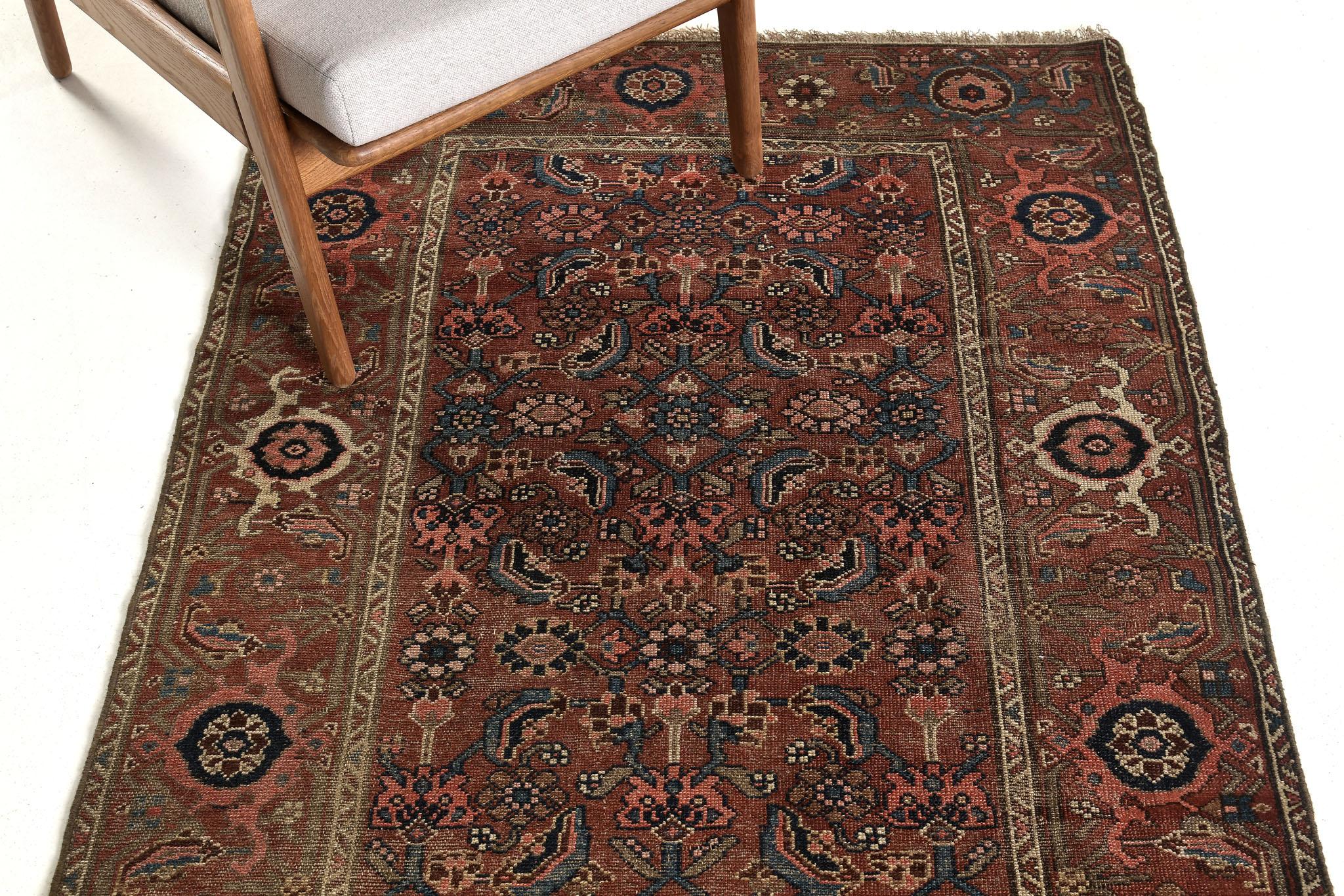 Antiker persischer Bidjar-Teppich 30776 (Wolle) im Angebot