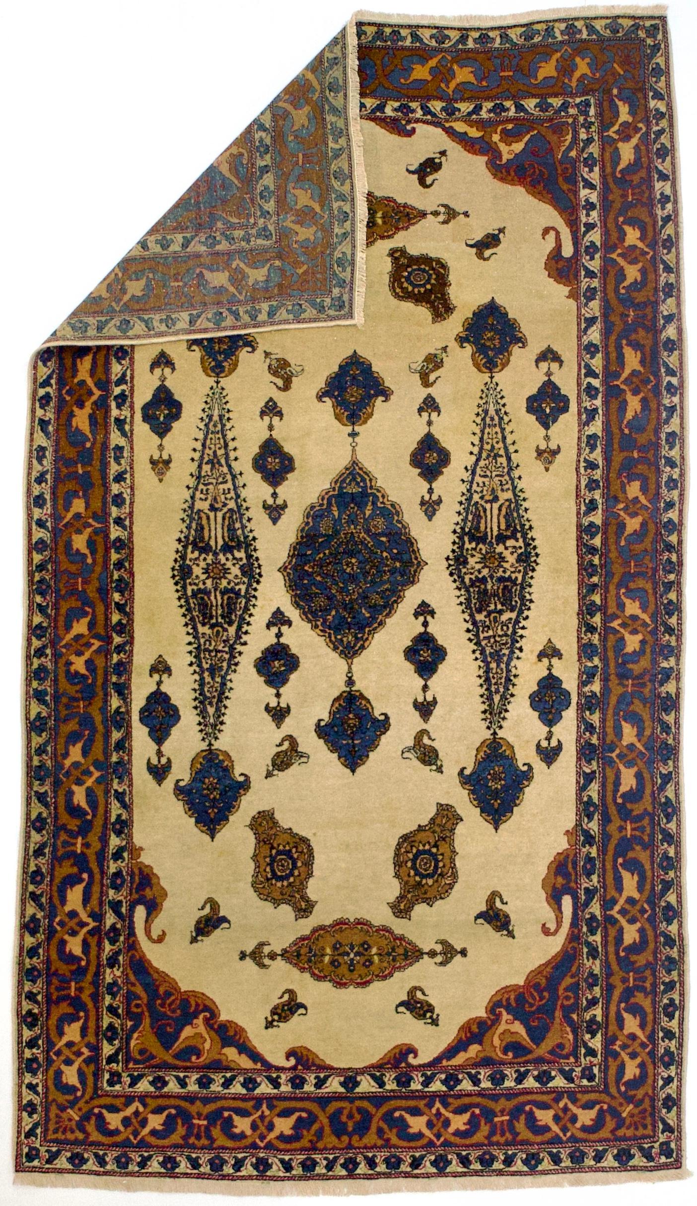 Antiker persischer Bidjar-Teppich 4'0