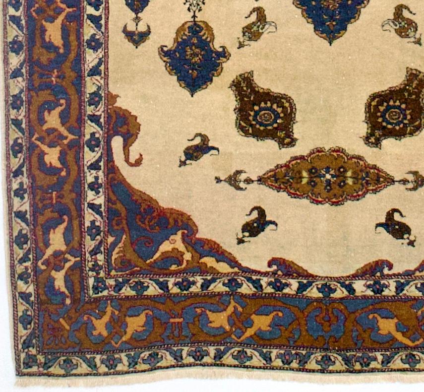 Antiker persischer Bidjar-Teppich 4'0