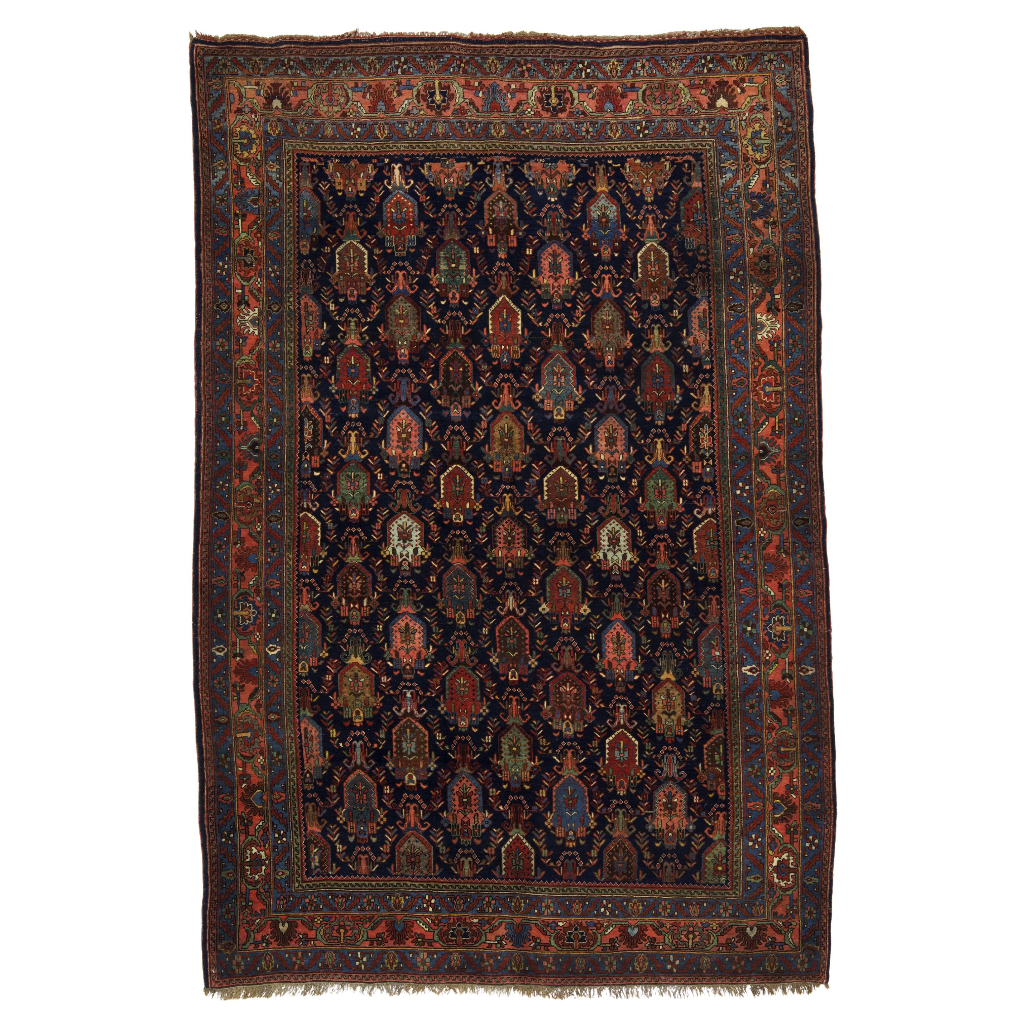 Antique Persian Bidjar Rug 4'10" x 7’0"