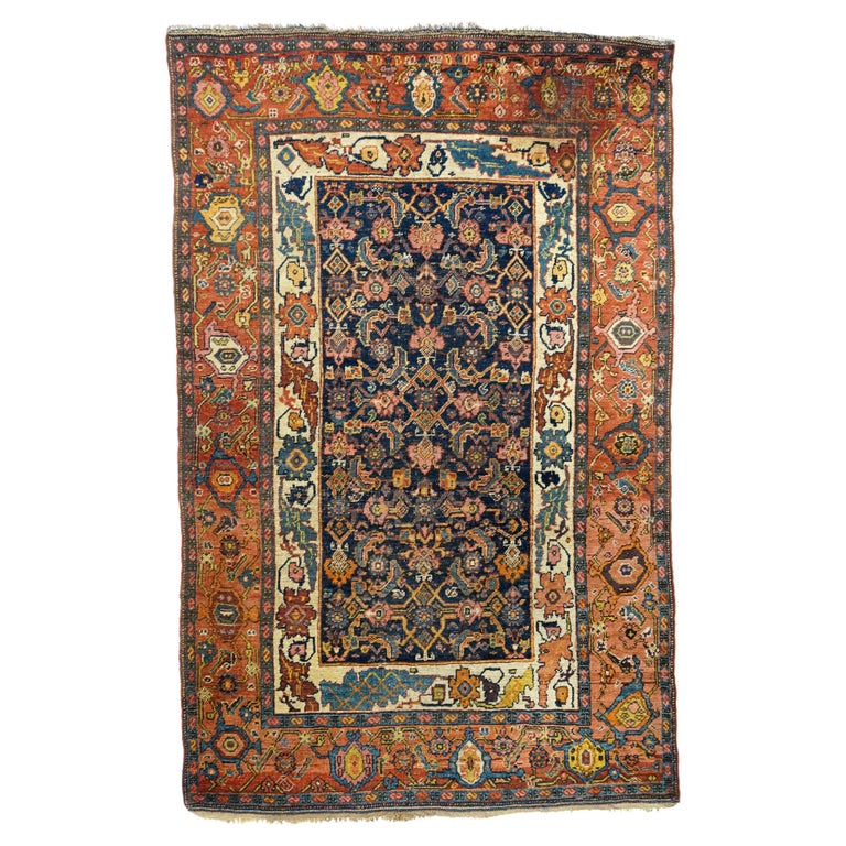 Antique Persian Bidjar Rug For Sale at 1stDibs