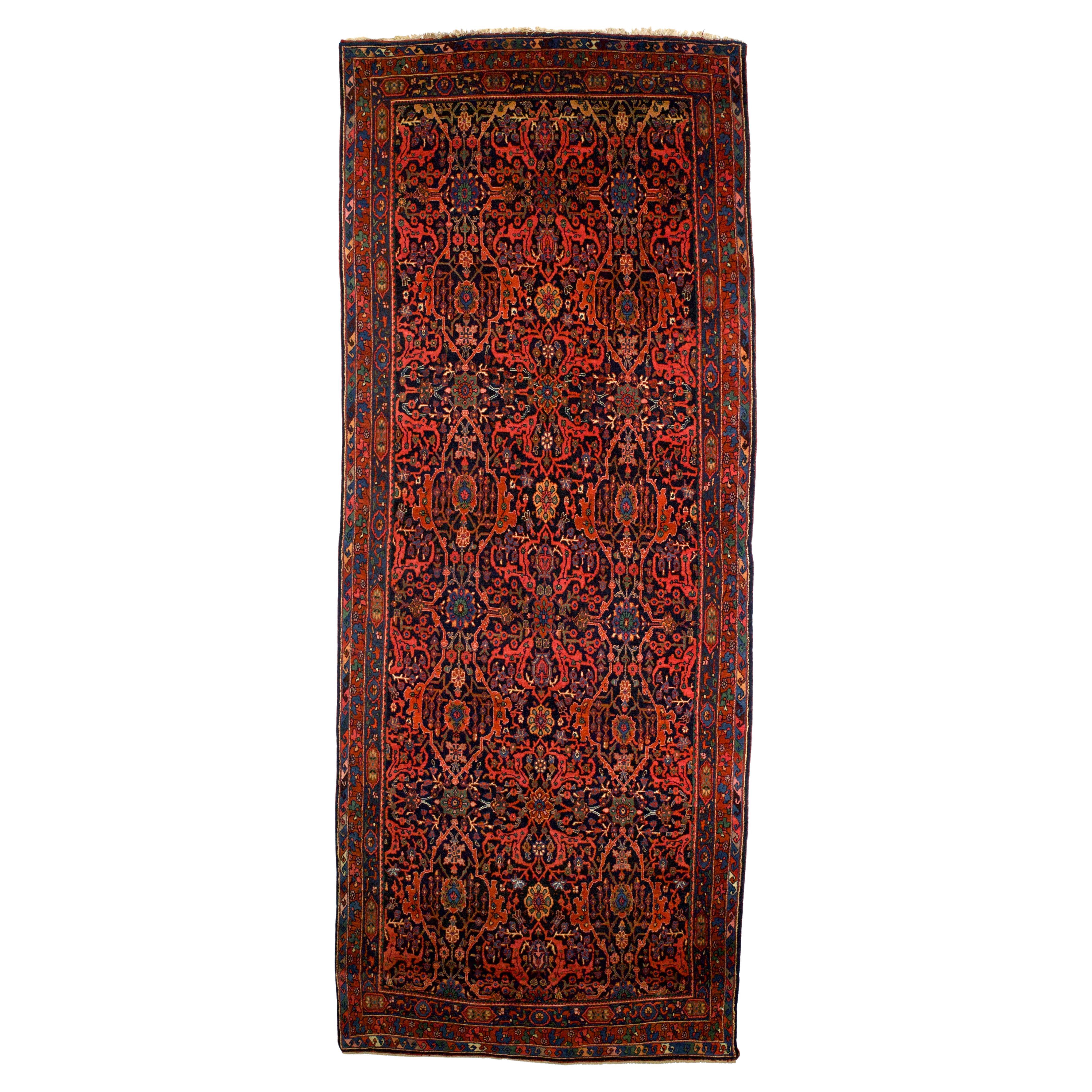 Tappeto antico persiano Bidjar 5'4" x 13'7"