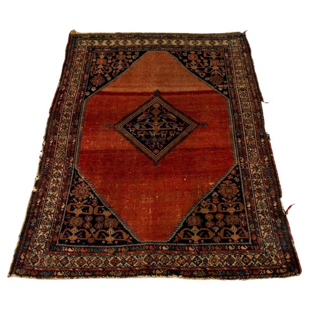Antique Persian Bidjar Rug, 6.1' x 4.11' For Sale