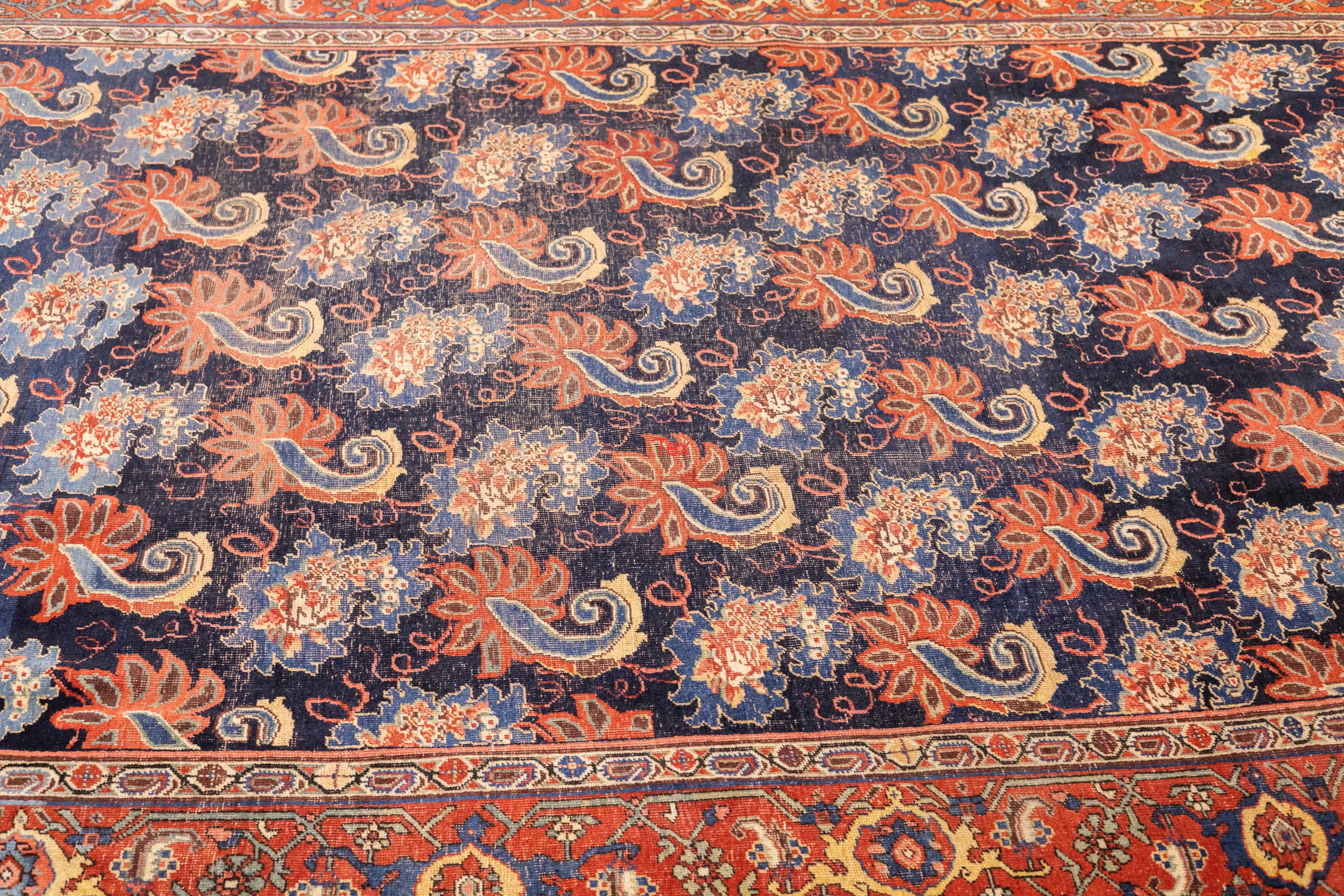 Antiker persischer Bidjar-Teppich 7'1'' x 13'7'' (Handgeknüpft) im Angebot