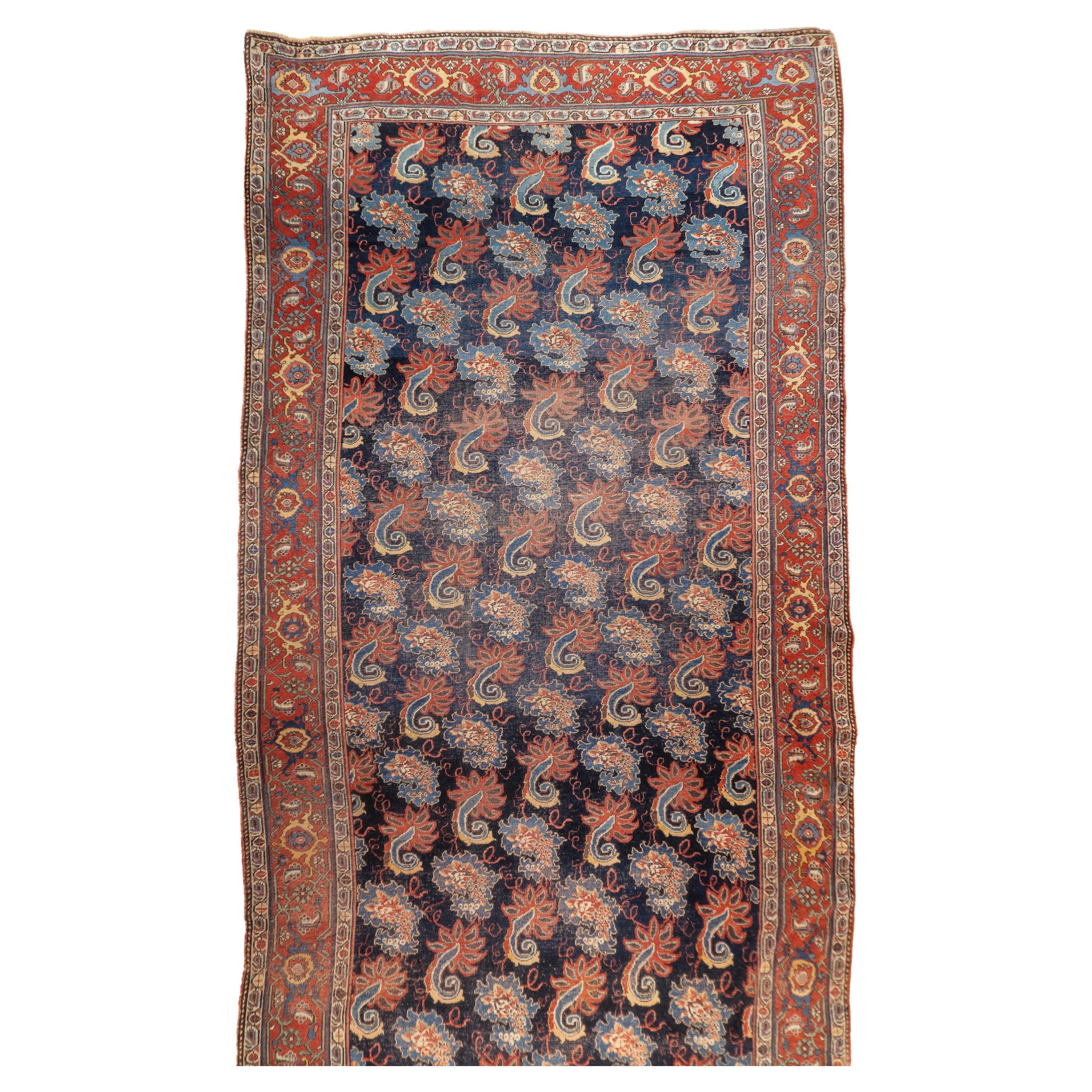 Antique Persian Bidjar Rug 7'1'' x 13'7''