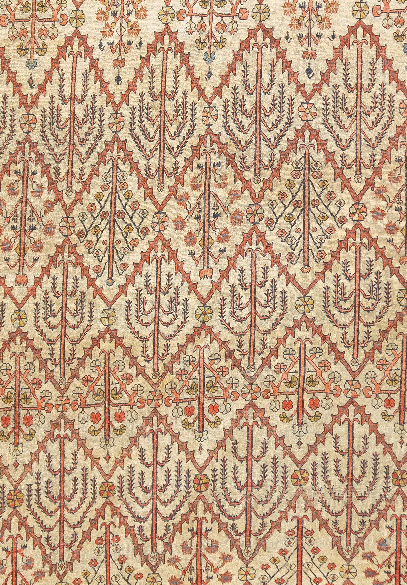 Perse Tapis persan ancien Bidjar 7'9'' x 11'2'' en vente