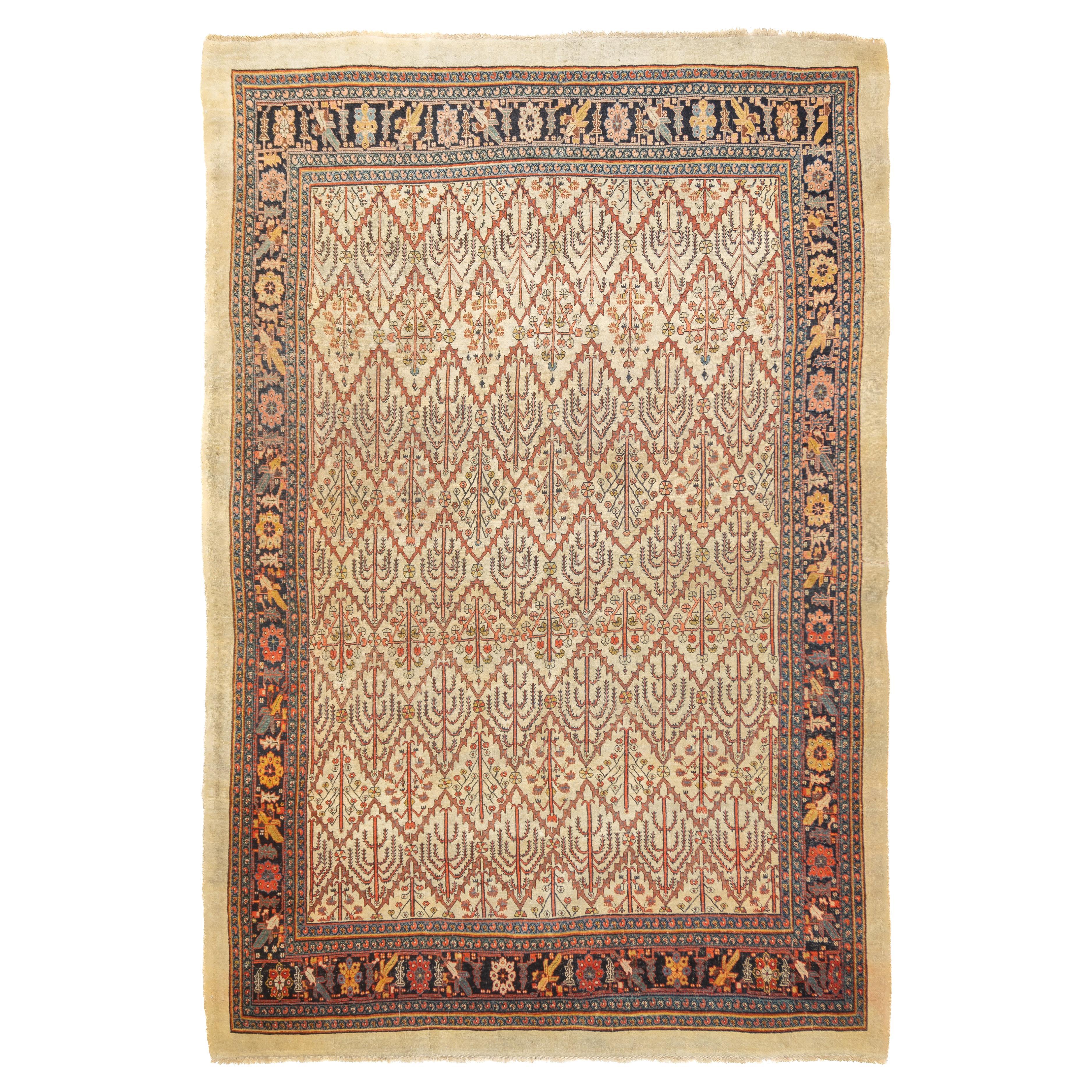 Antiker persischer Bidjar-Teppich 7'9'' x 11'2''