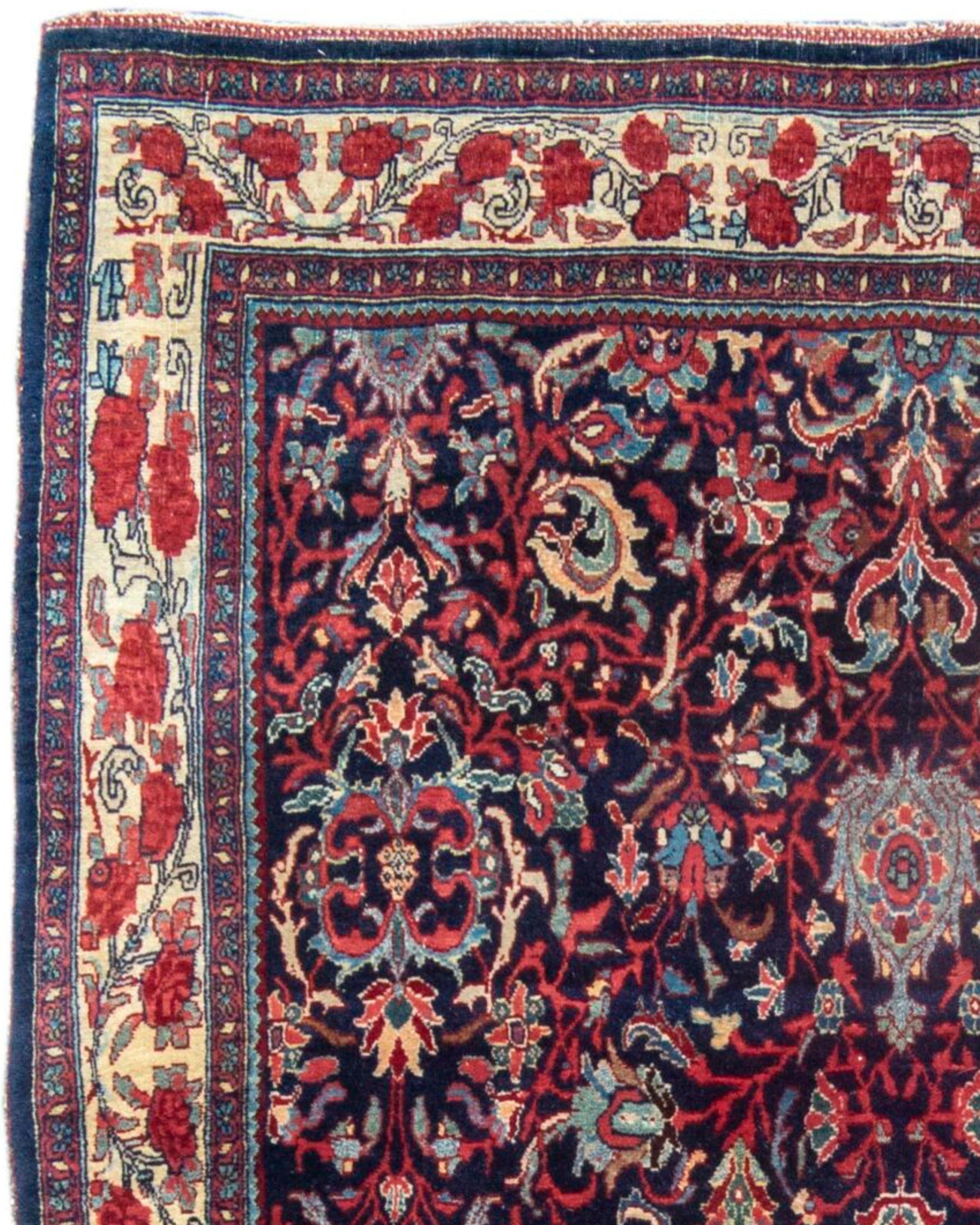 Hand-Knotted Antique Persian Bidjar Rug, Early 20th Century For Sale