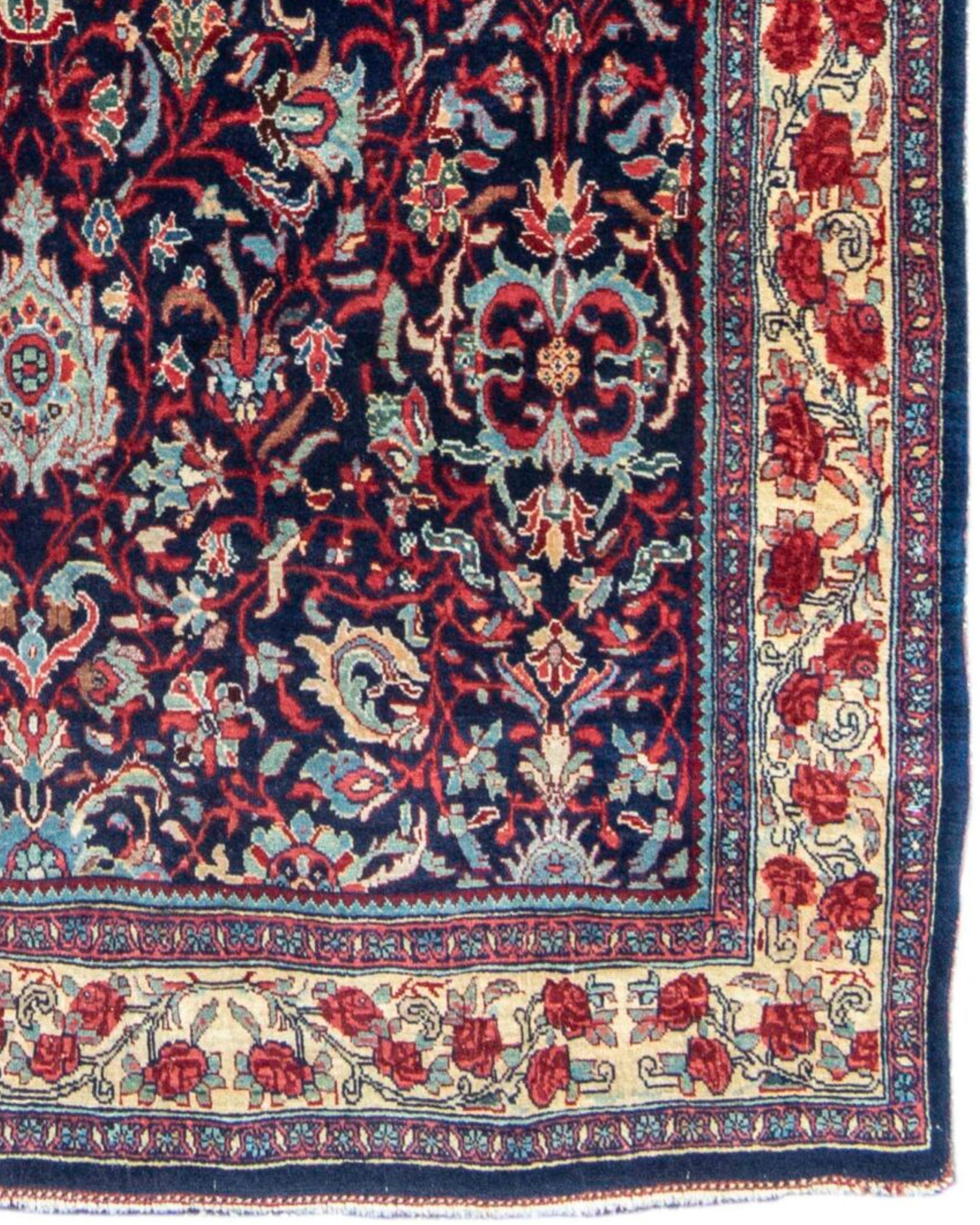 Wool Antique Persian Bidjar Rug, Early 20th Century For Sale