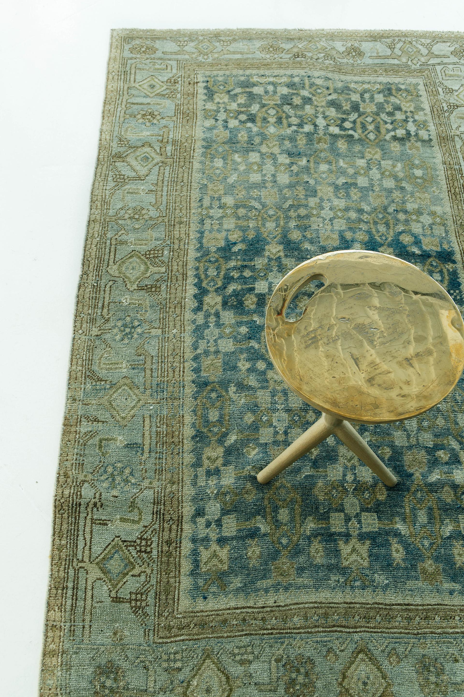 19th Century Antique Persian Bidjar Rug For Sale