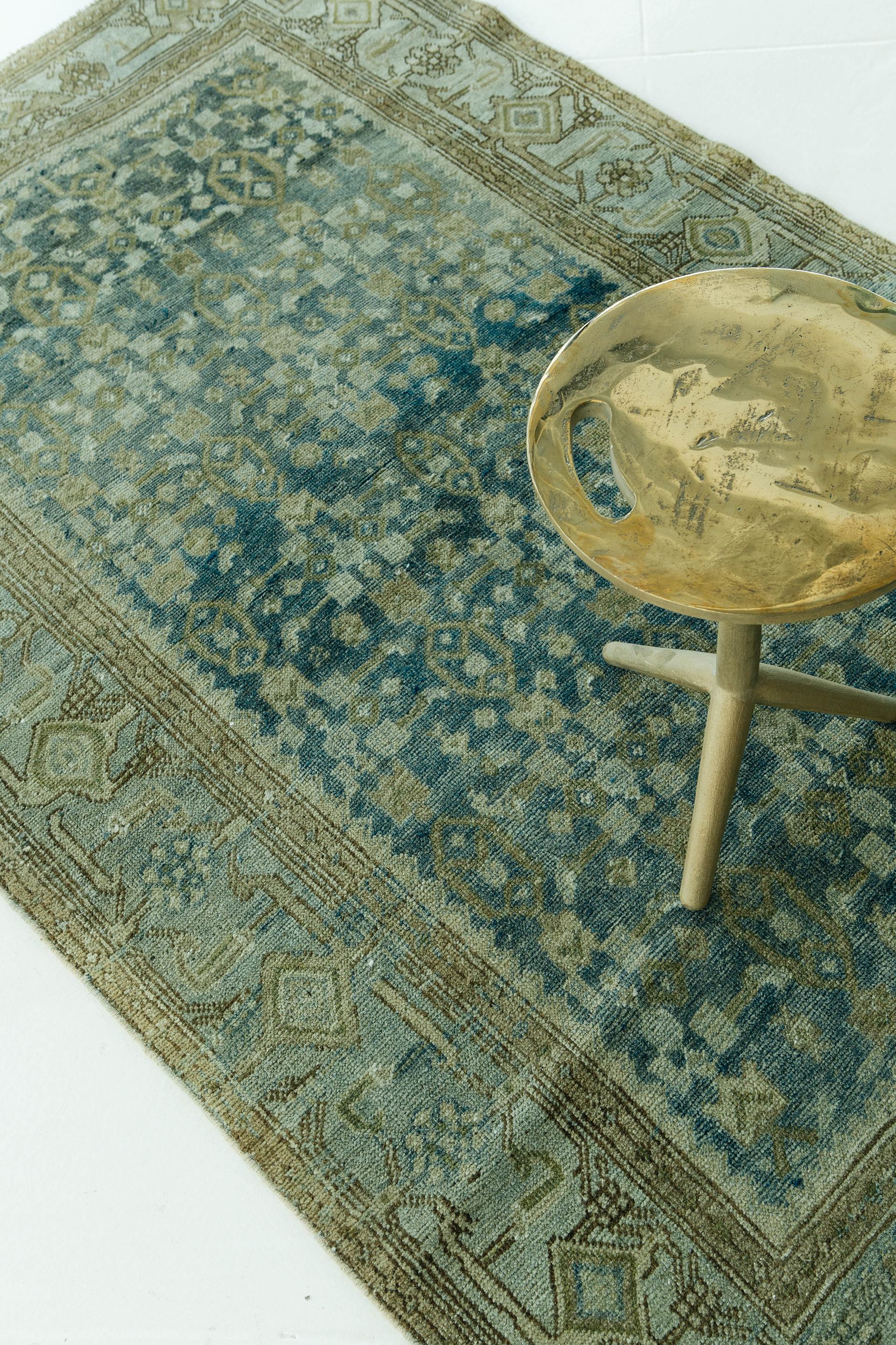 Antiker persischer Bidjar-Teppich (19. Jahrhundert) im Angebot