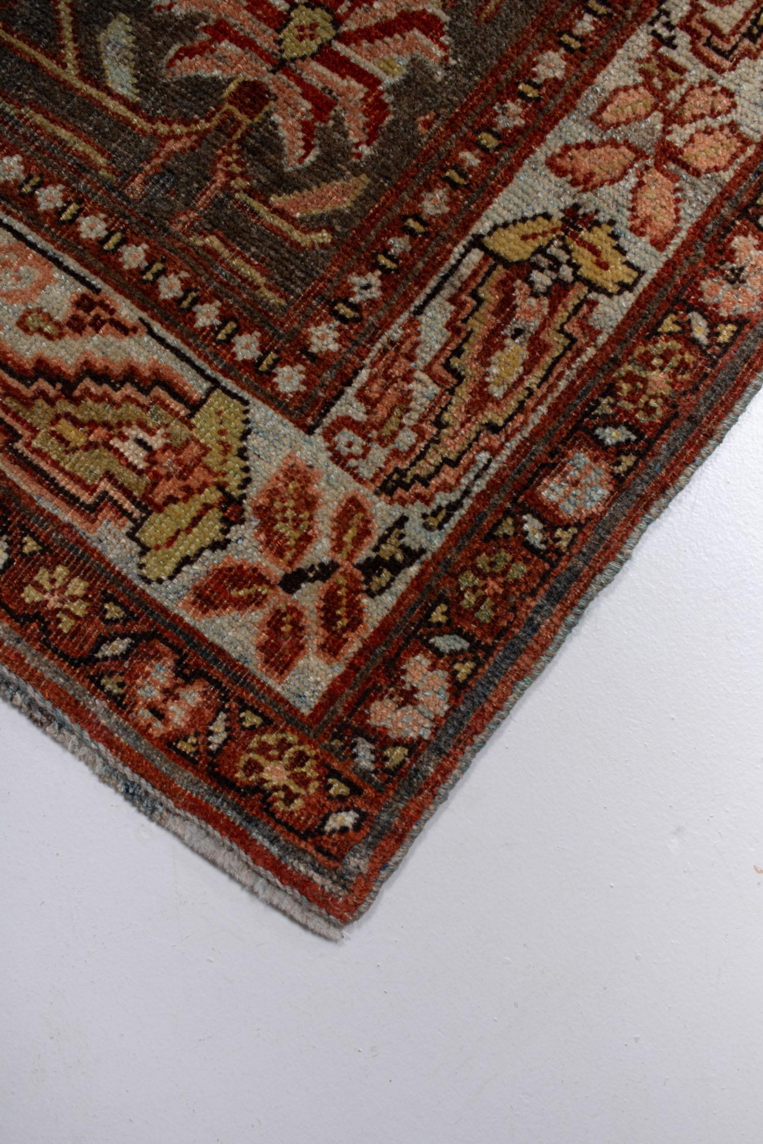 Wool Antique Persian Bidjar Rug For Sale