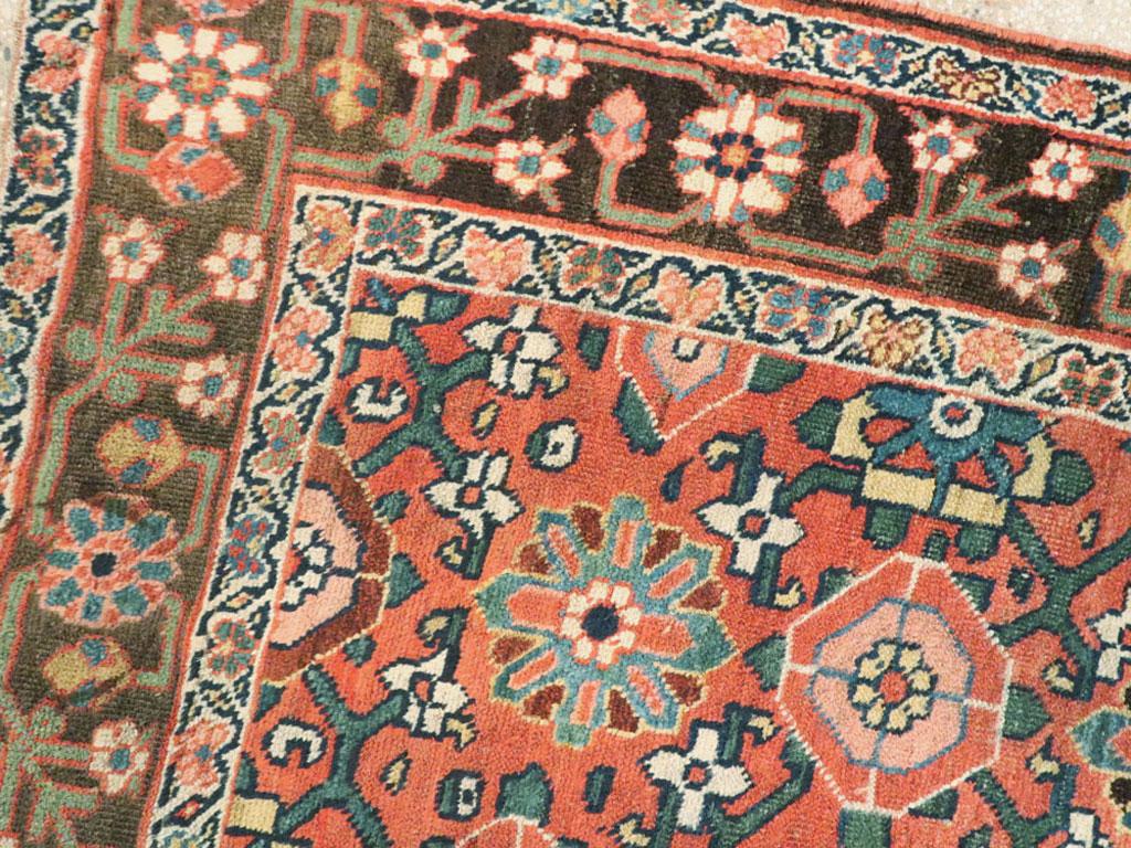 Wool Antique Persian Bidjar Rug For Sale