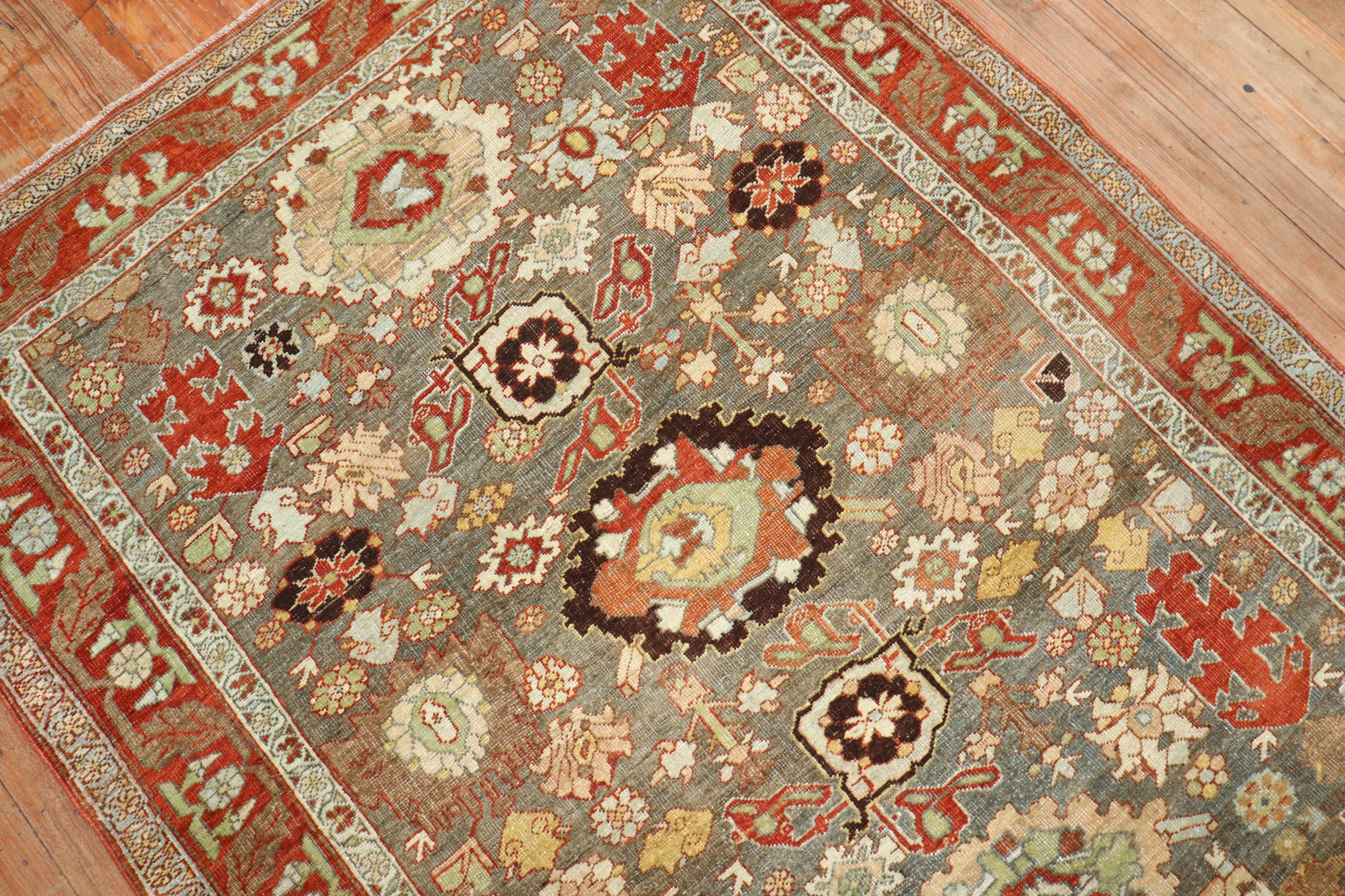 Antiker persischer Bidjar-Teppich (Wolle) im Angebot